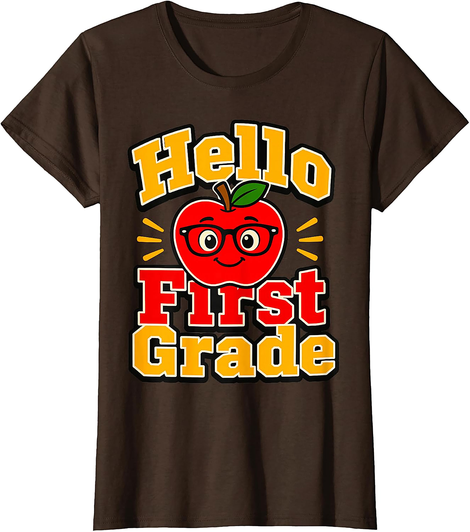 Hello First Grade T-Shirt | Back to School Teacher & Kids Tee