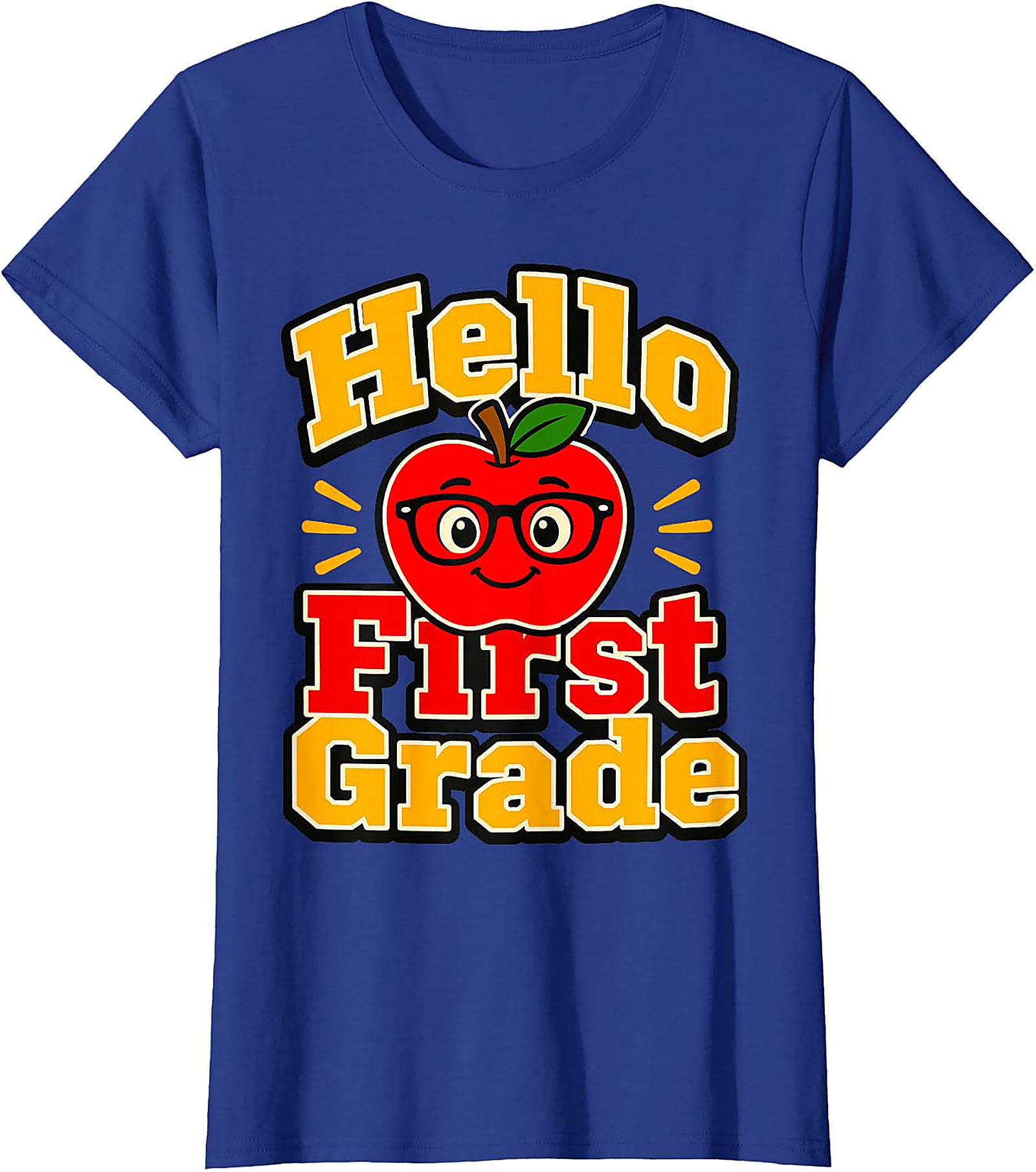 Hello First Grade T-Shirt | Back to School Teacher & Kids Tee