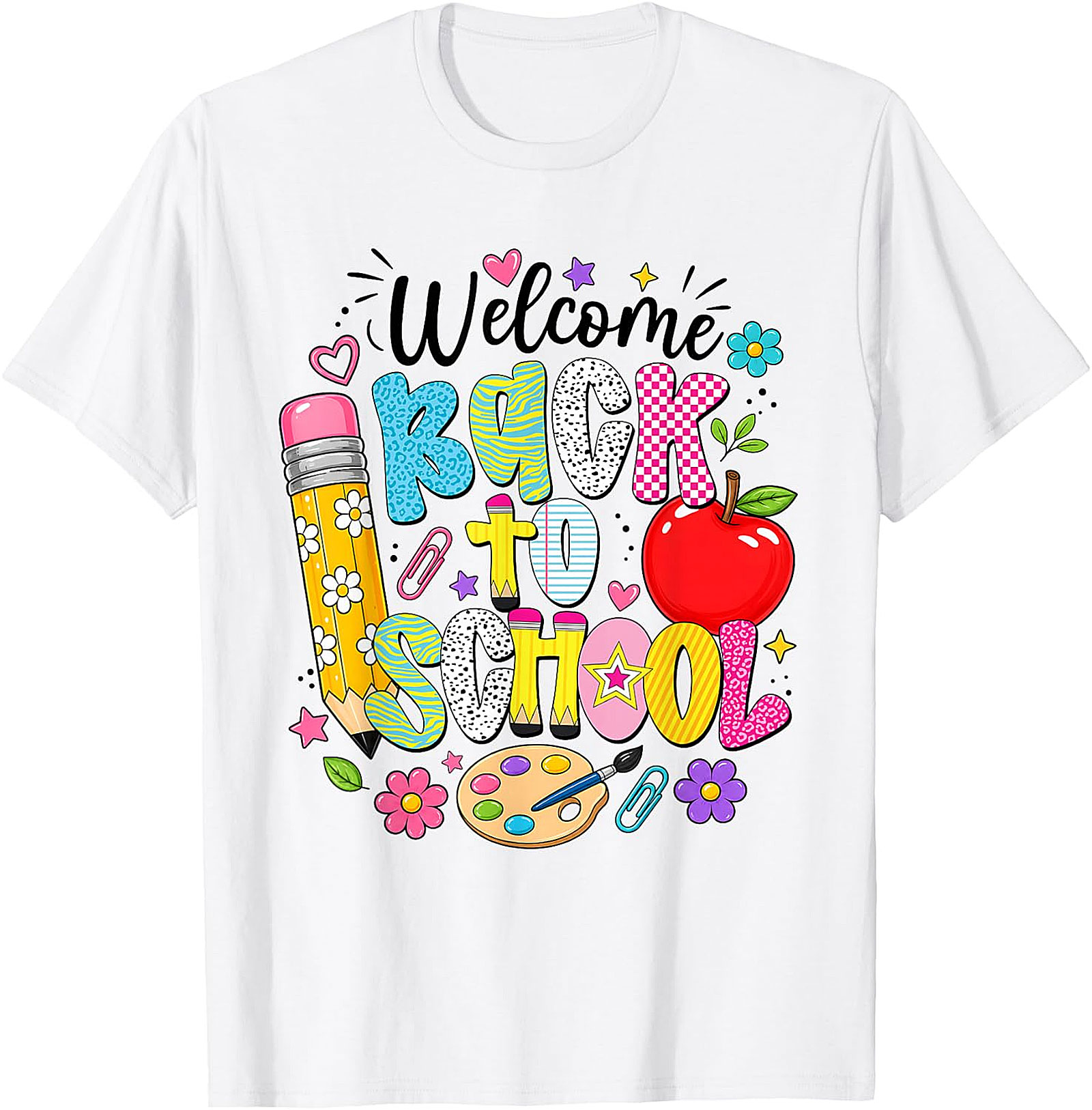Back to School T-Shirt | First Day Teacher & Kid Graphic Tee