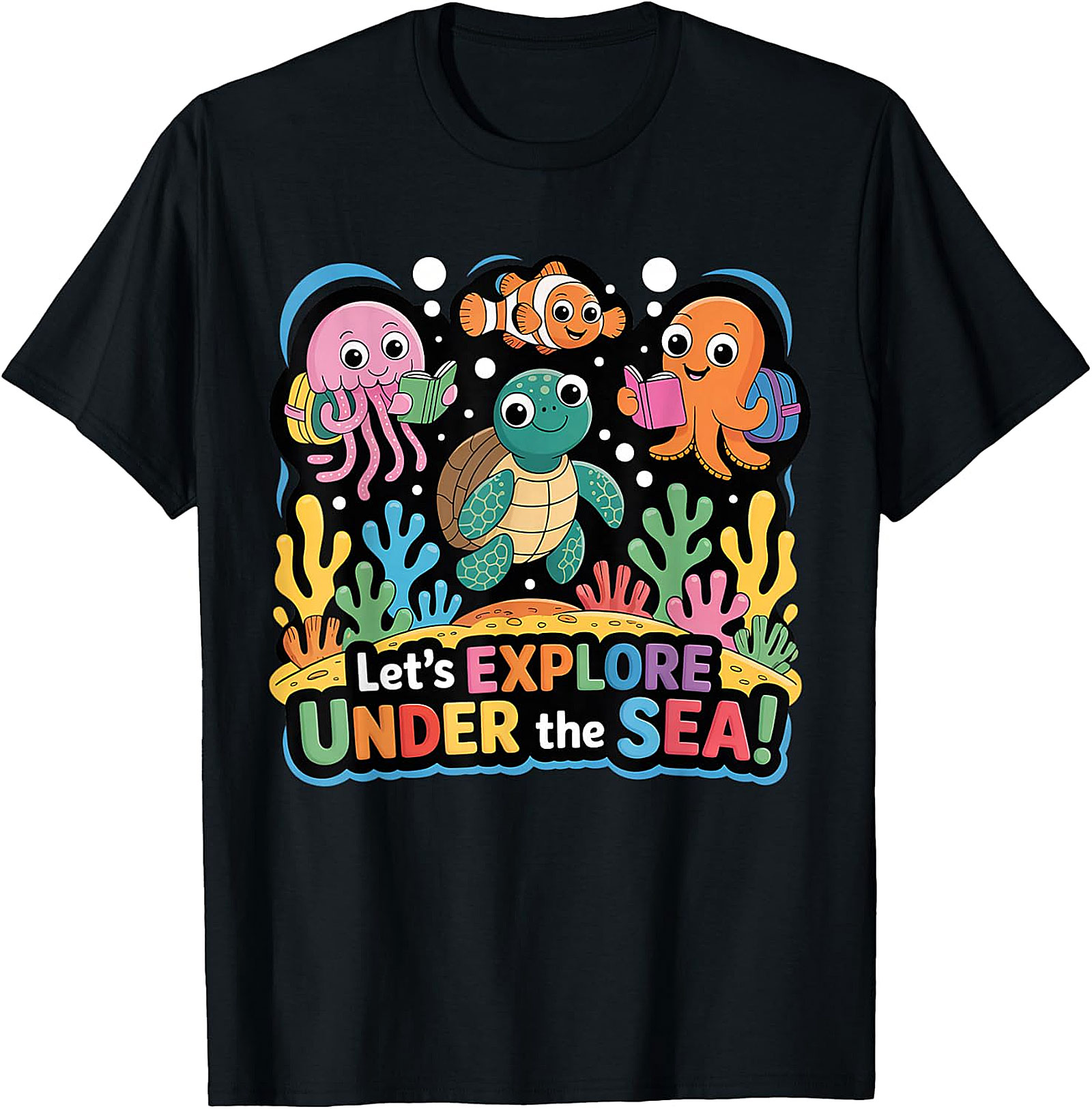 Under The Sea Back To School T-Shirt | Cute Ocean Tee