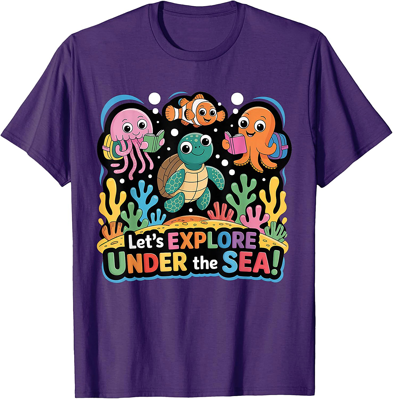 Under The Sea Back To School T-Shirt | Cute Ocean Tee