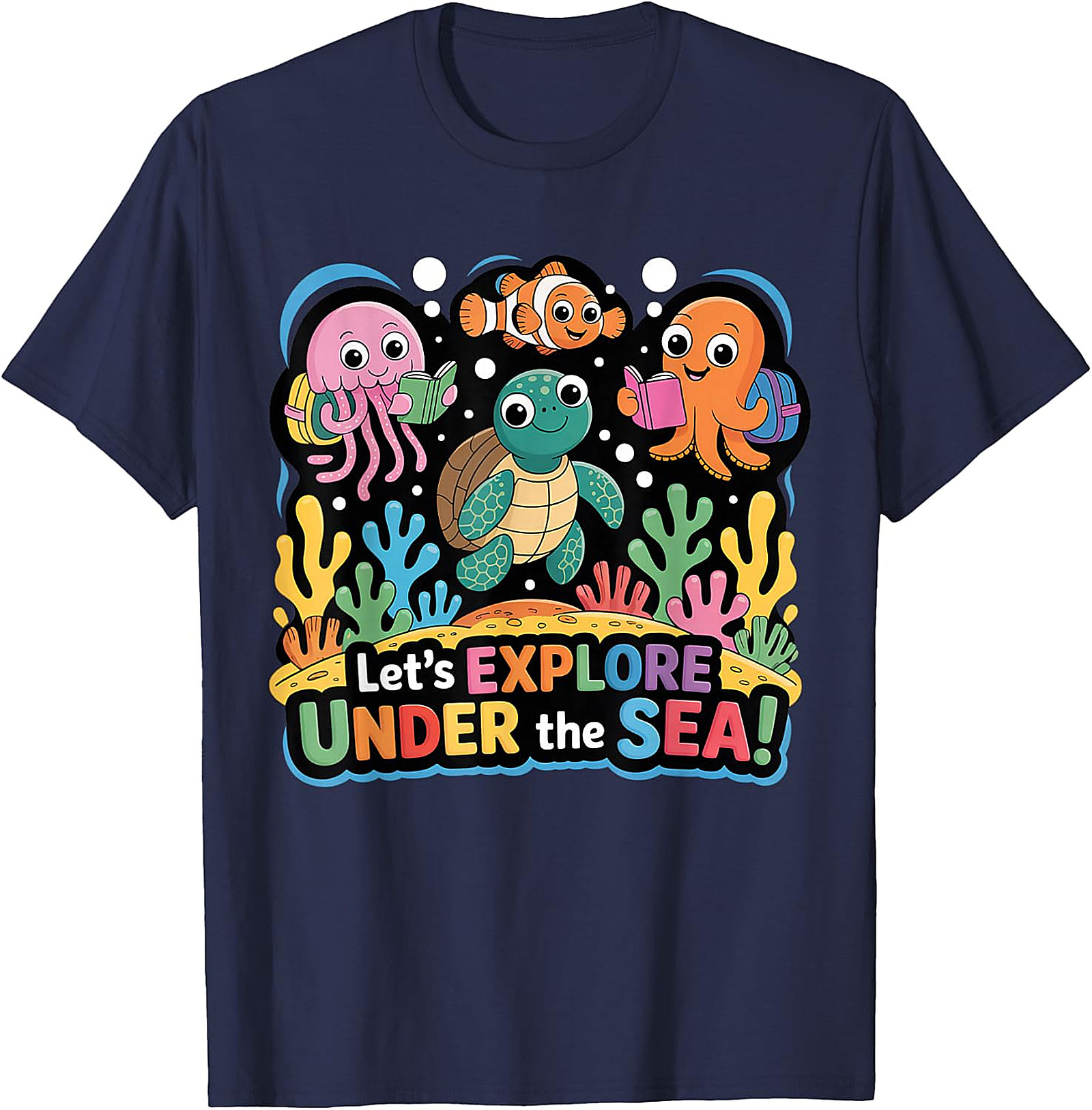 Under The Sea Back To School T-Shirt | Cute Ocean Tee