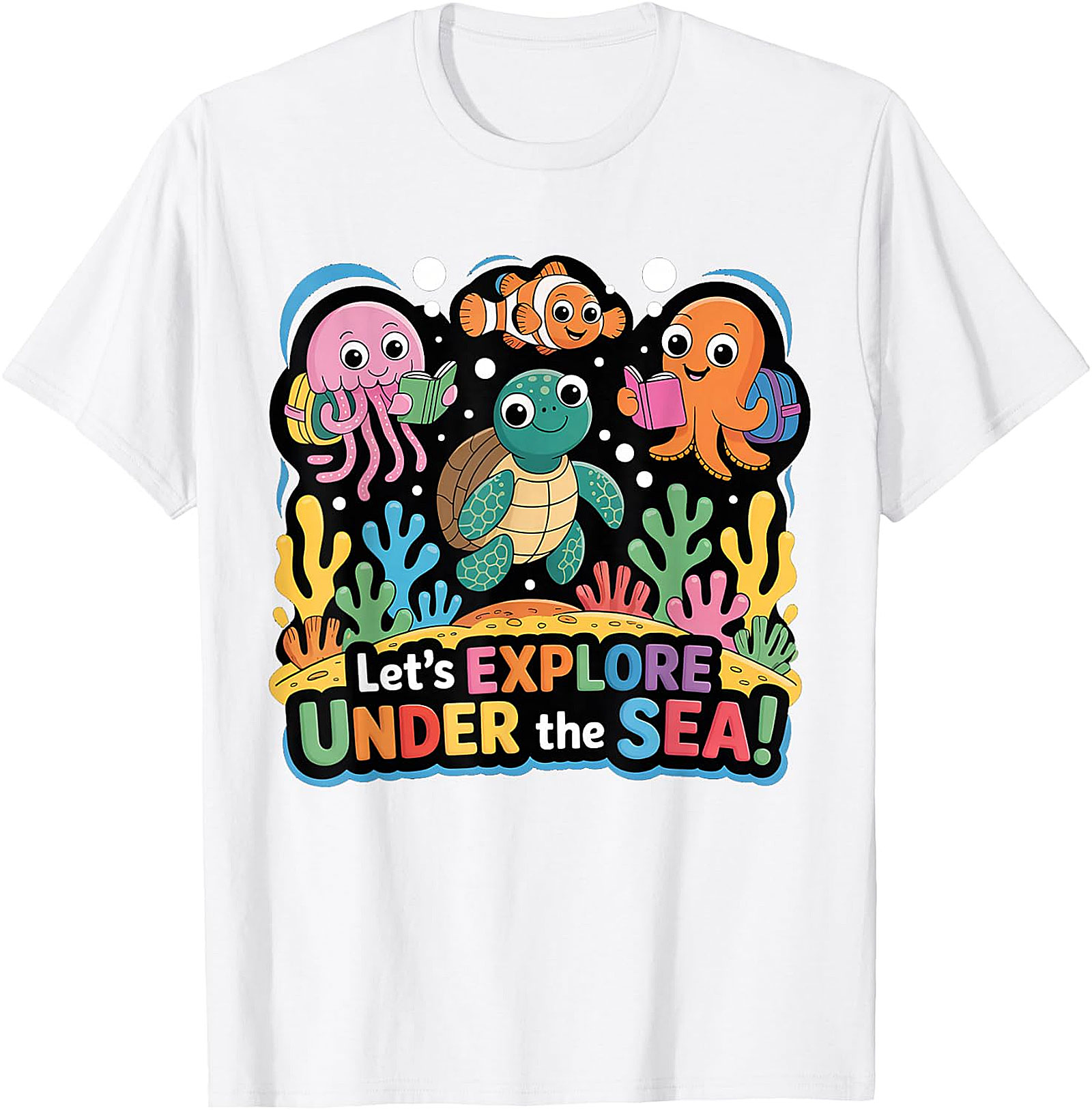 Under The Sea Back To School T-Shirt | Cute Ocean Tee