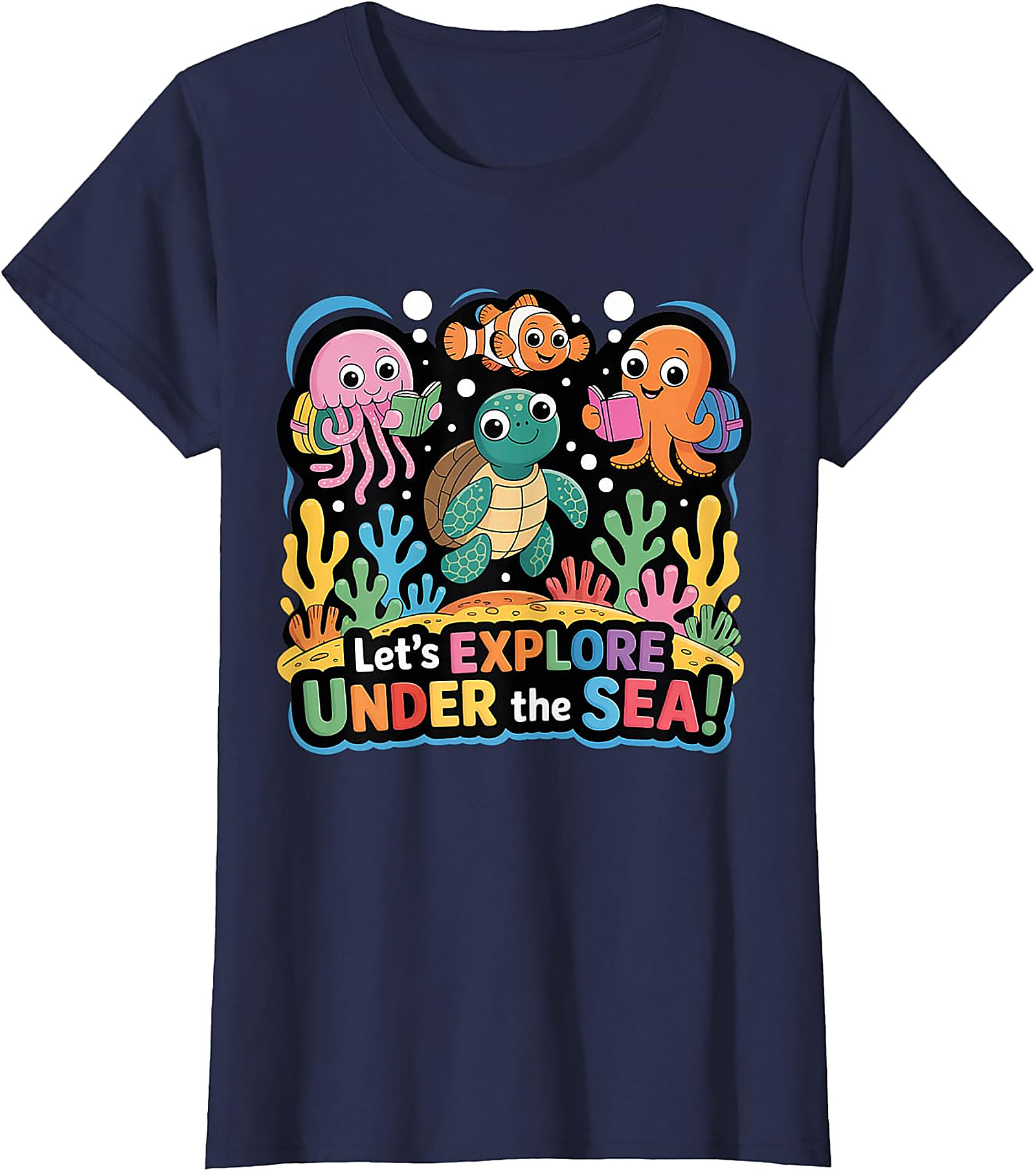 Under The Sea Back To School T-Shirt | Cute Ocean Tee