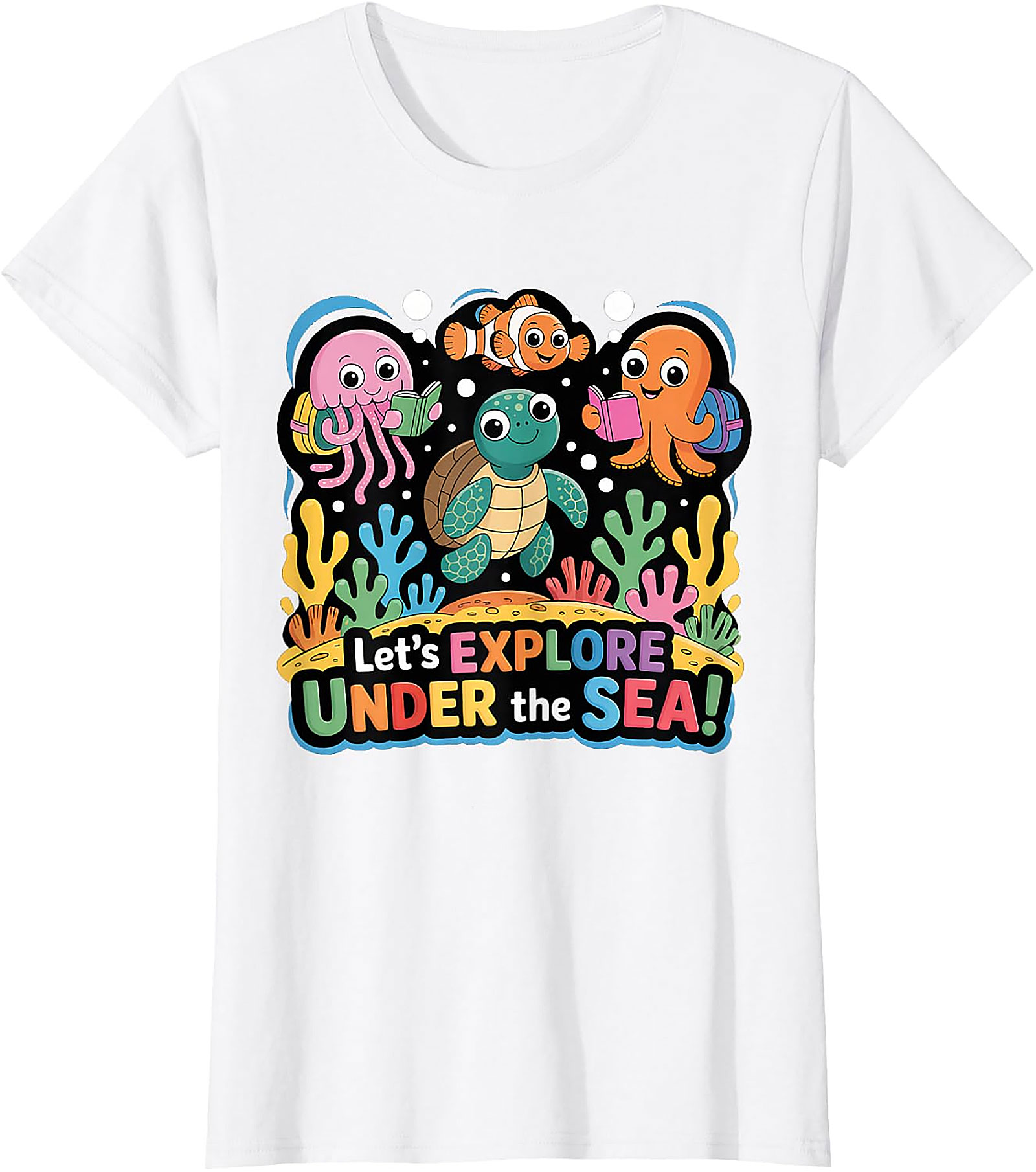 Under The Sea Back To School T-Shirt | Cute Ocean Tee