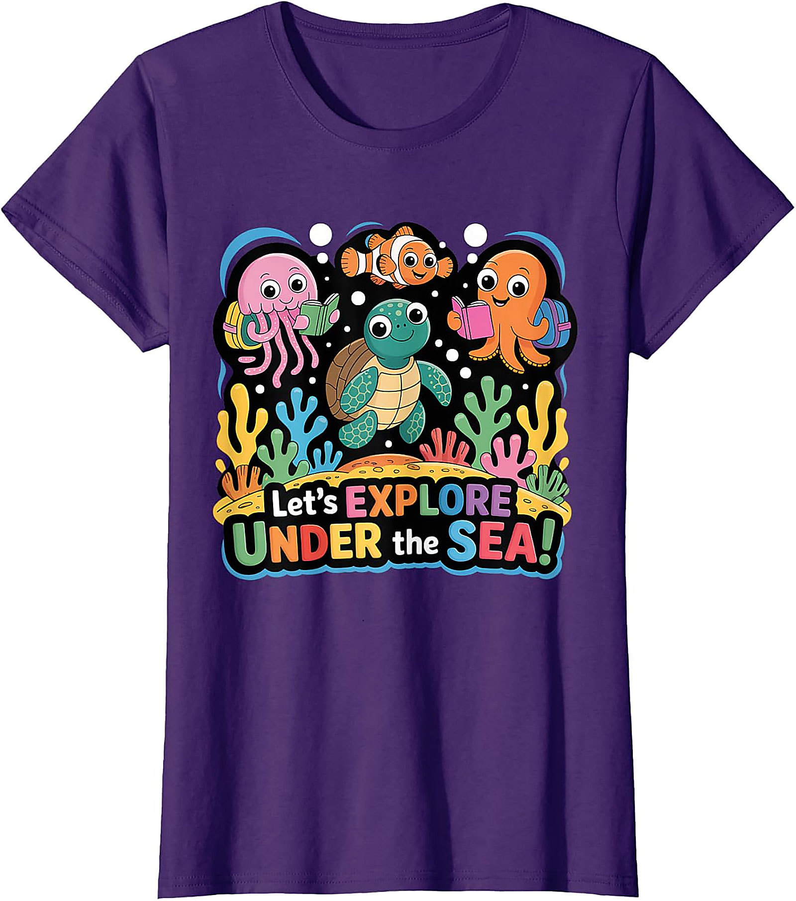 Under The Sea Back To School T-Shirt | Cute Ocean Tee