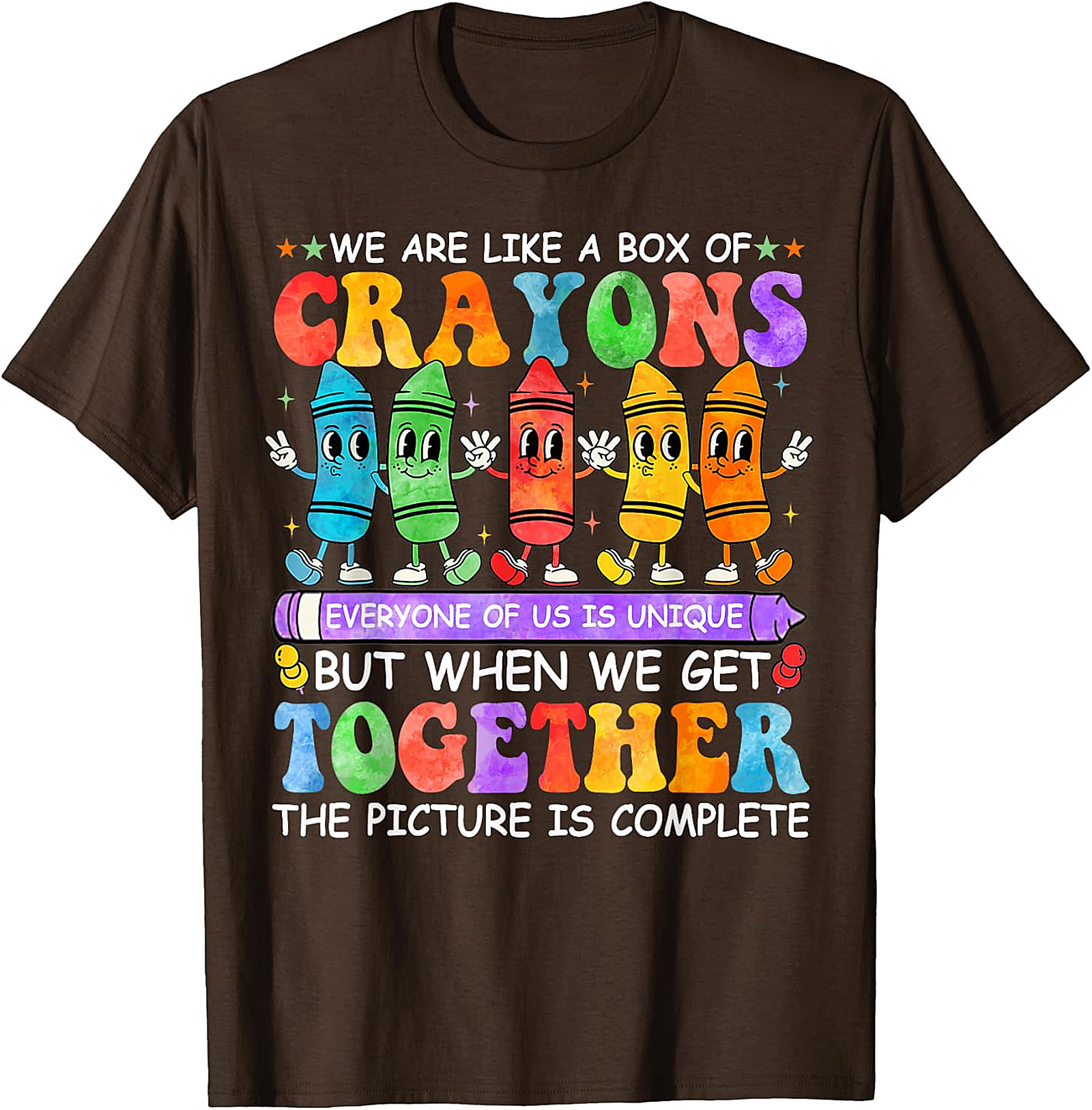 Box of Crayons Teacher T-Shirt | Funny Back to School Tee