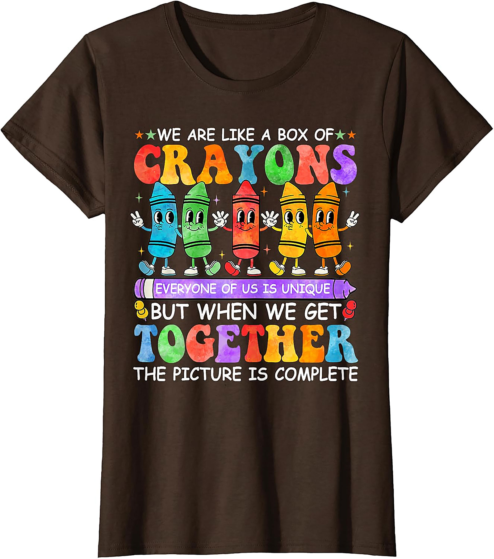 Box of Crayons Teacher T-Shirt | Funny Back to School Tee