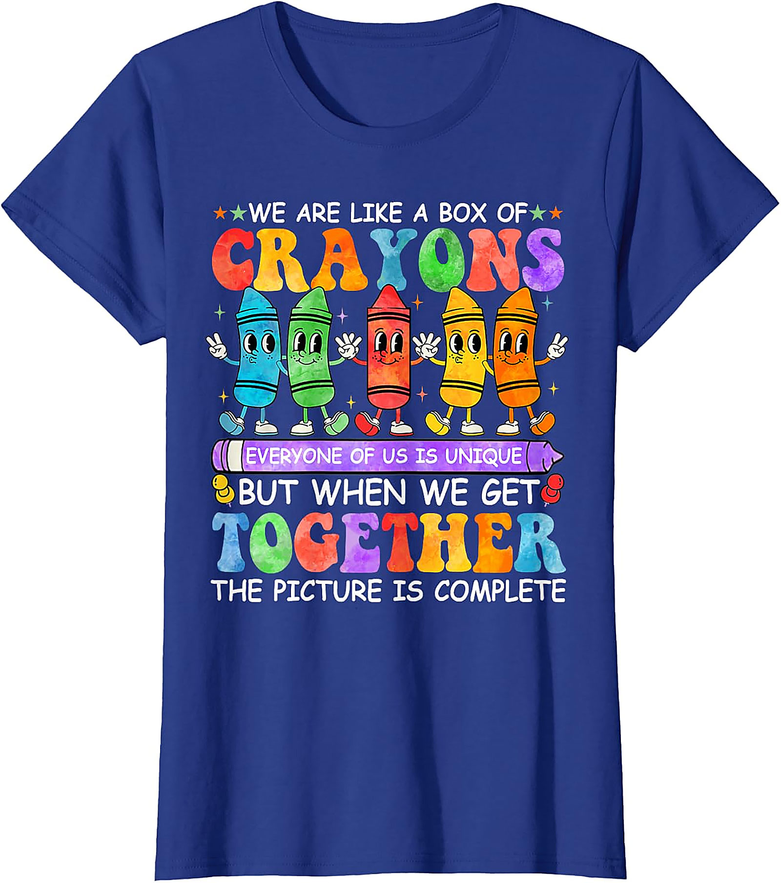 Box of Crayons Teacher T-Shirt | Funny Back to School Tee