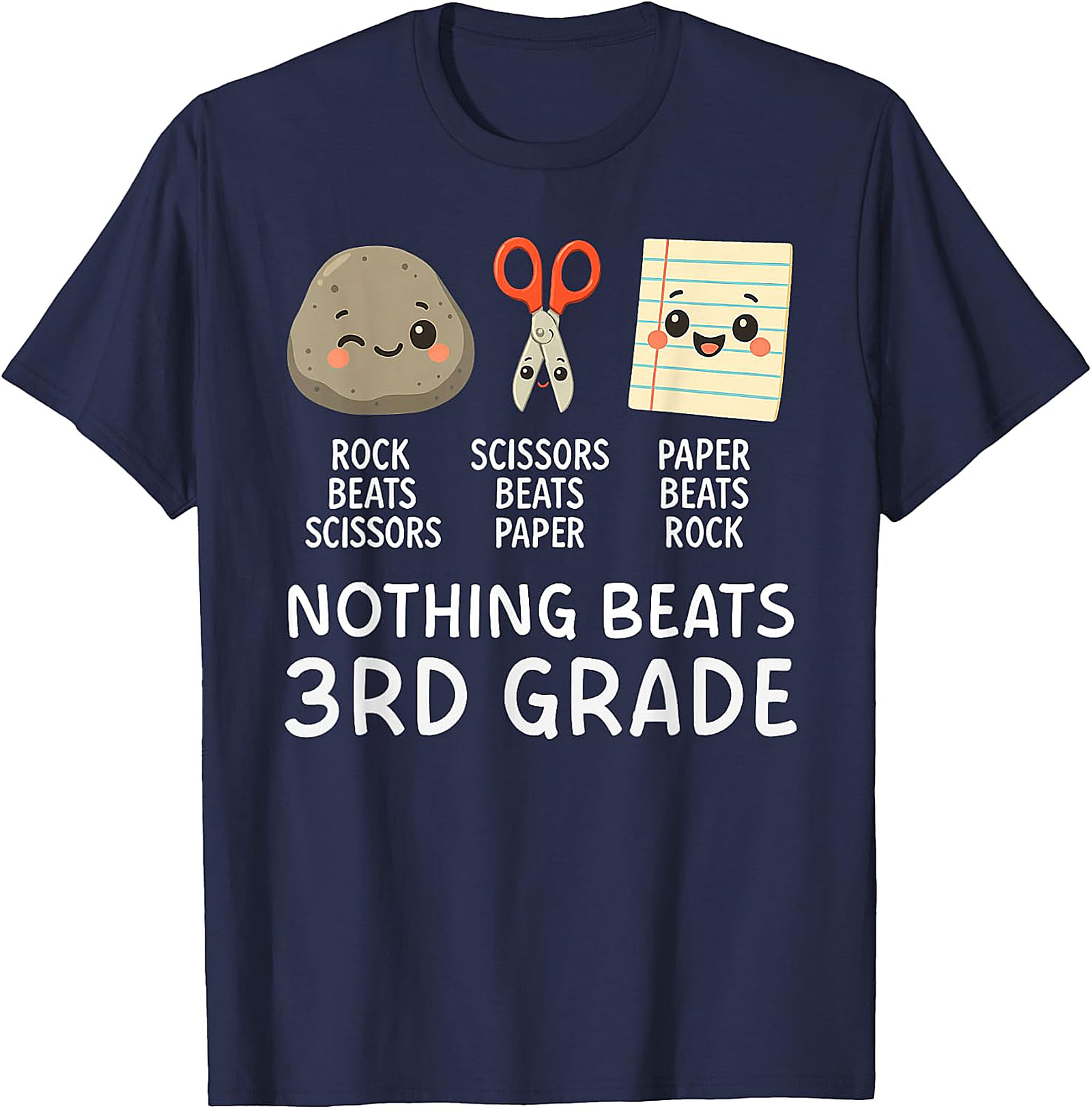 Nothing Beats 3rd Grade T-Shirt | Back to School Tee