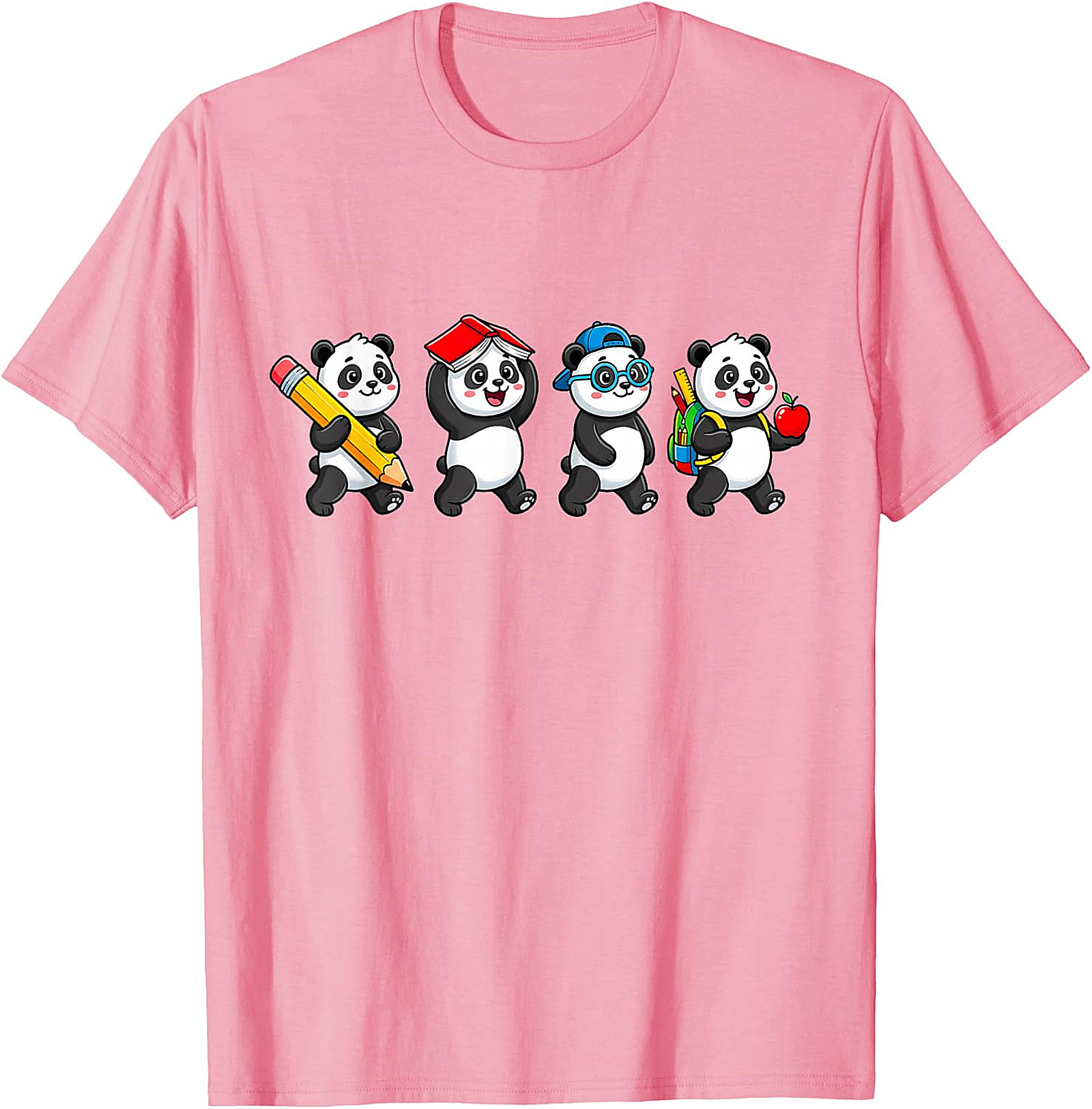 Panda Back to School T-Shirt | Cute Teacher & Kids Tee