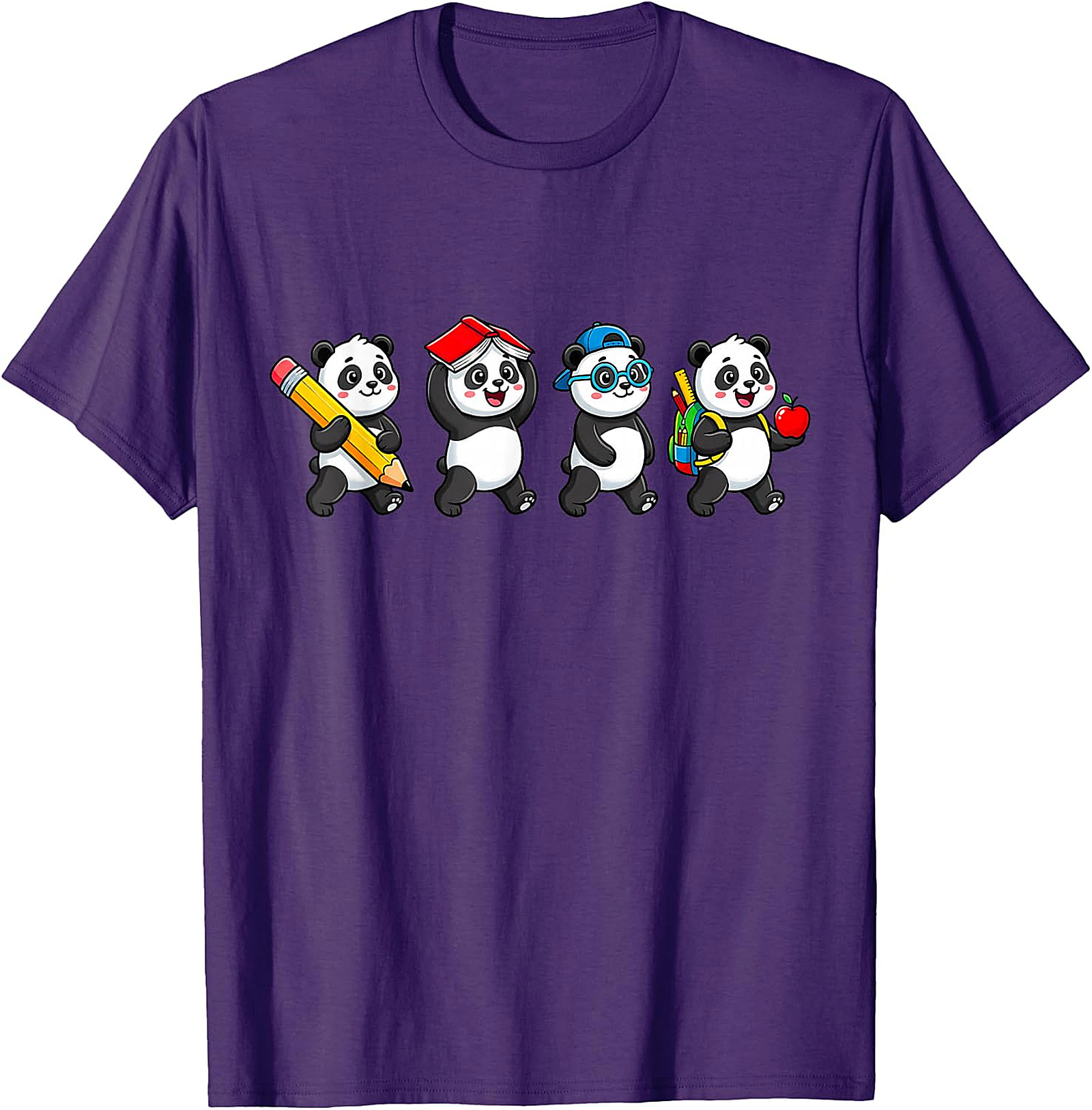 Panda Back to School T-Shirt | Cute Teacher & Kids Tee