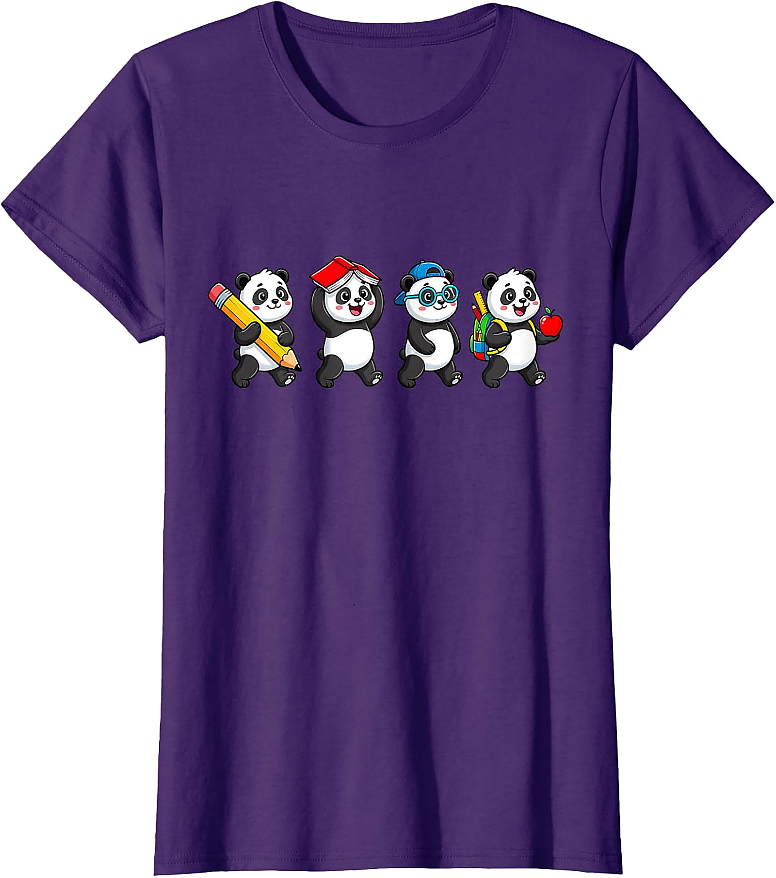 Panda Back to School T-Shirt | Cute Teacher & Kids Tee