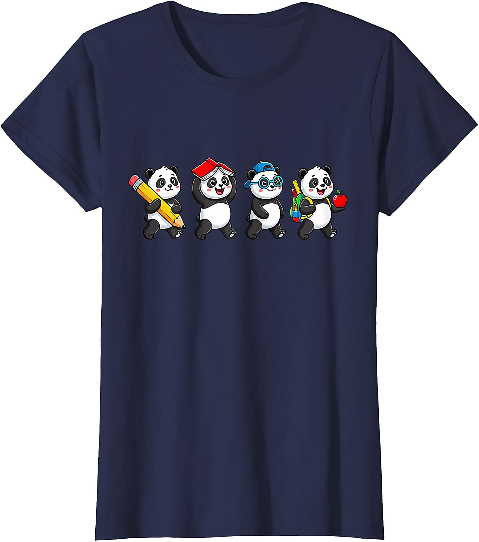 Panda Back to School T-Shirt | Cute Teacher & Kids Tee