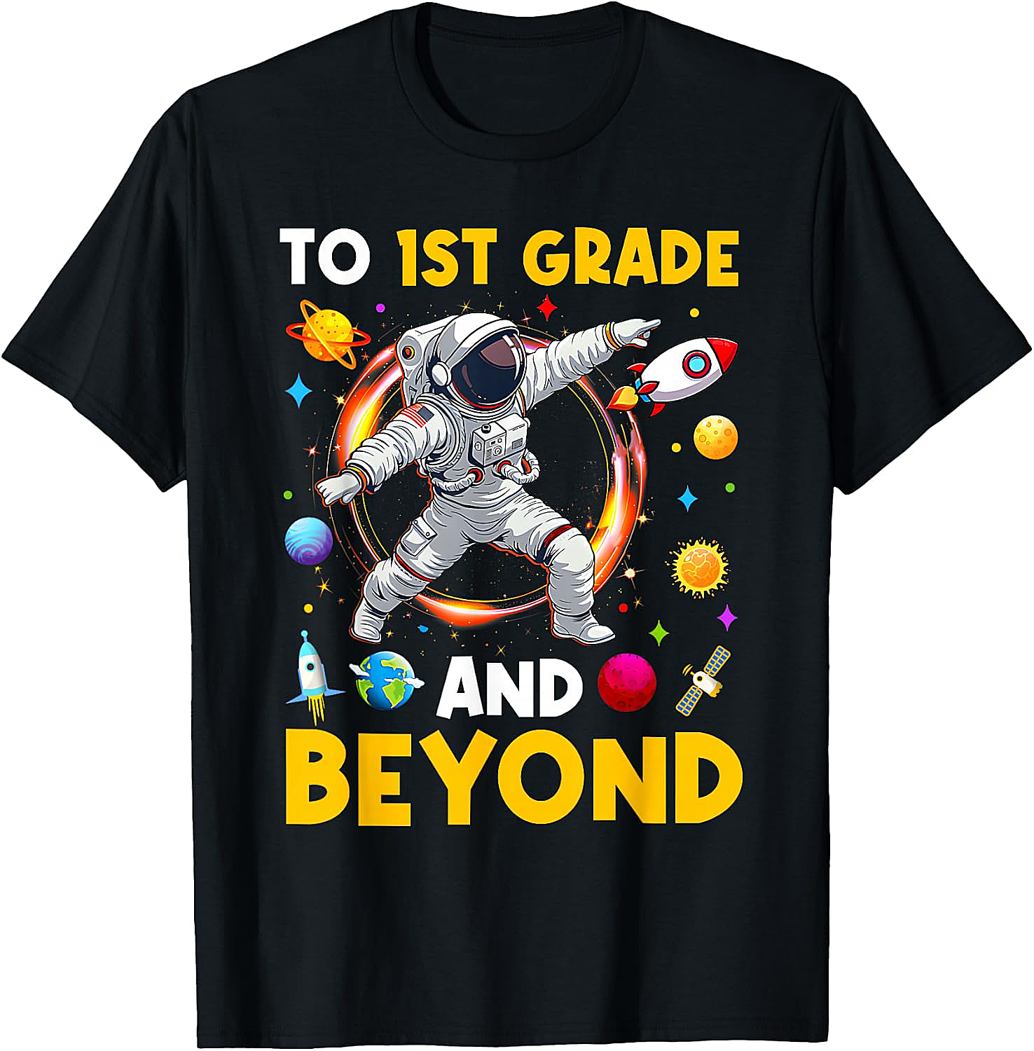 First Grade Astronaut T-Shirt Back to School Tee