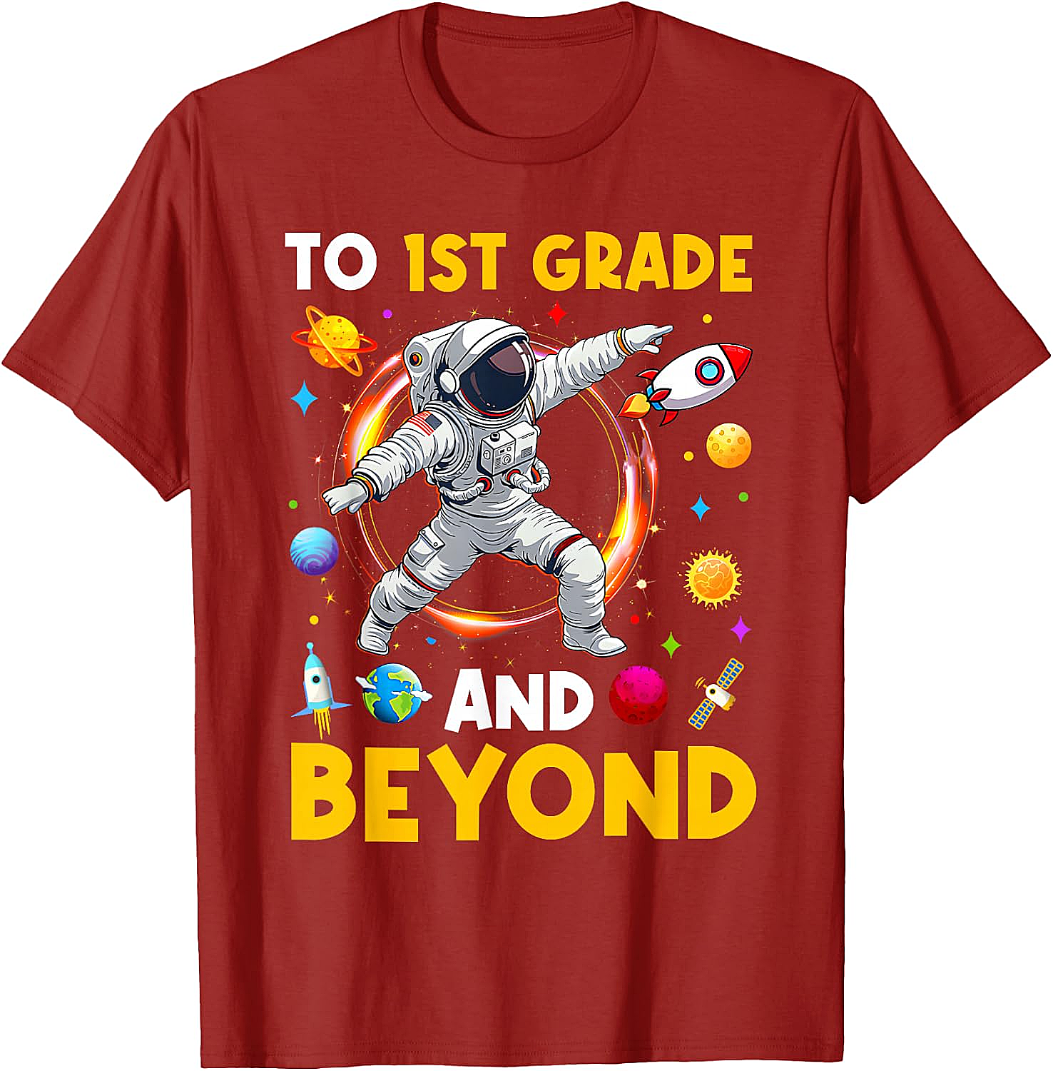  First Grade Astronaut T-Shirt Back to School Tee