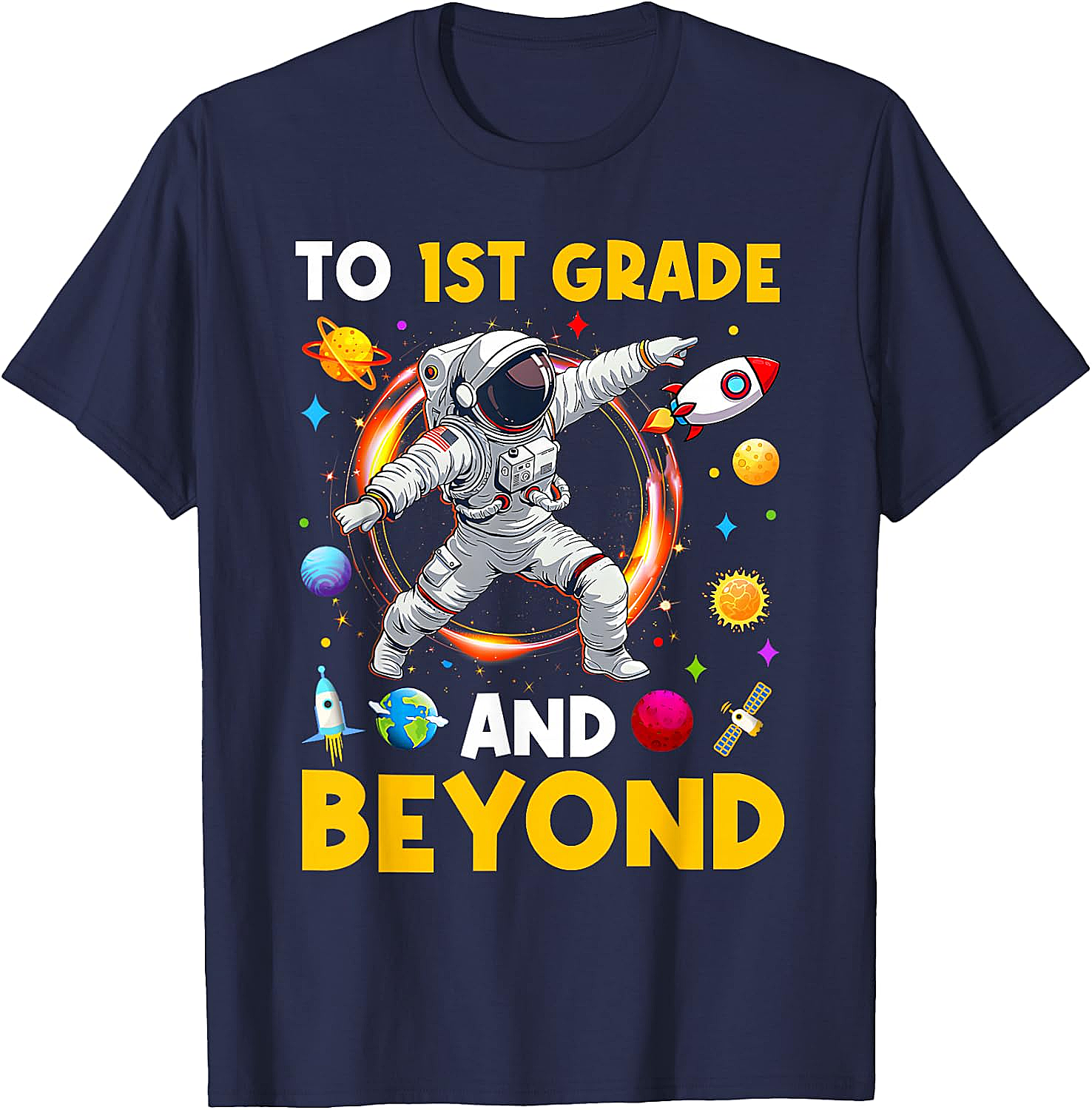  First Grade Astronaut T-Shirt Back to School Tee