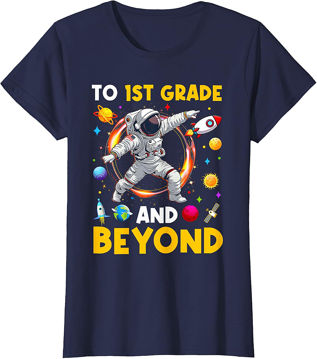  First Grade Astronaut T-Shirt Back to School Tee