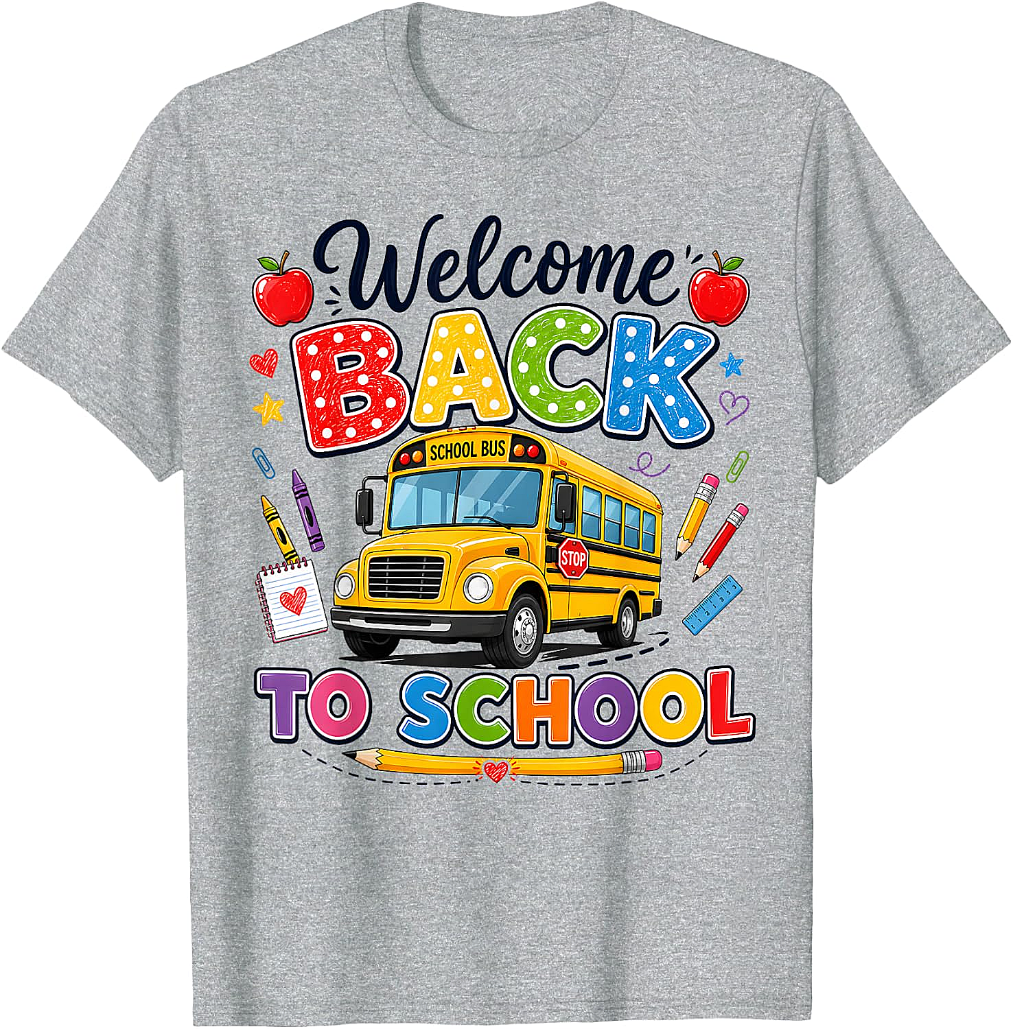  Welcome Back to School Bus Driver Tee First Day Shirt