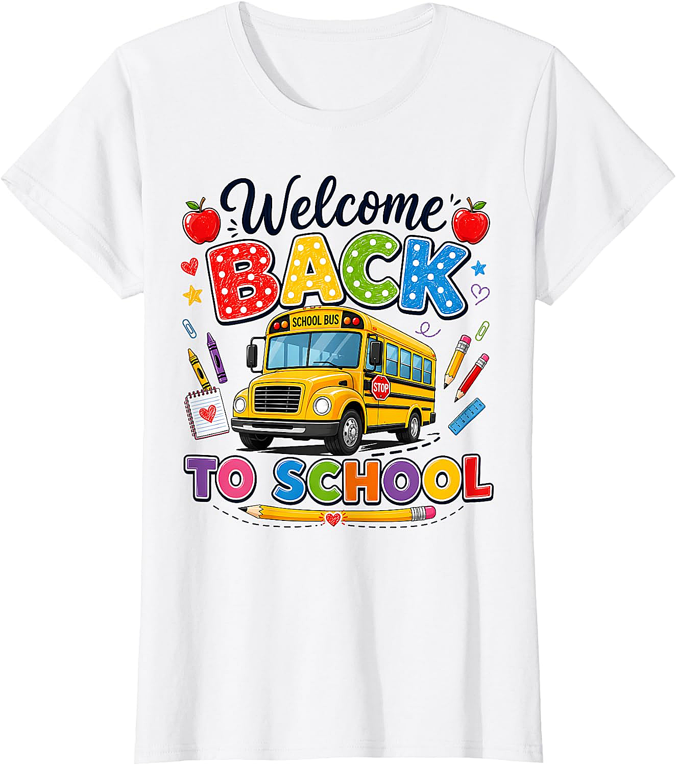  Welcome Back to School Bus Driver Tee First Day Shirt