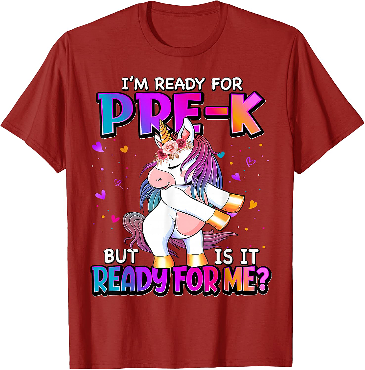 Ready For Pre-K Unicorn Shirt Back To School Tee