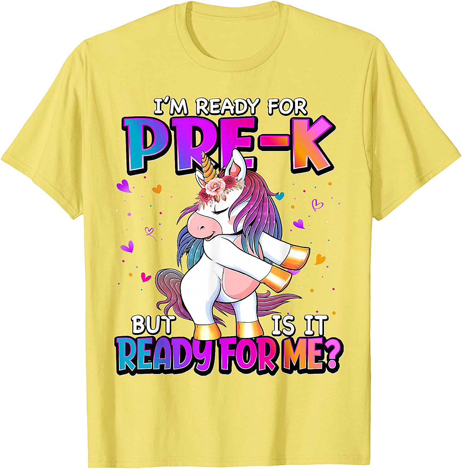 Ready For Pre-K Unicorn Shirt Back To School Tee