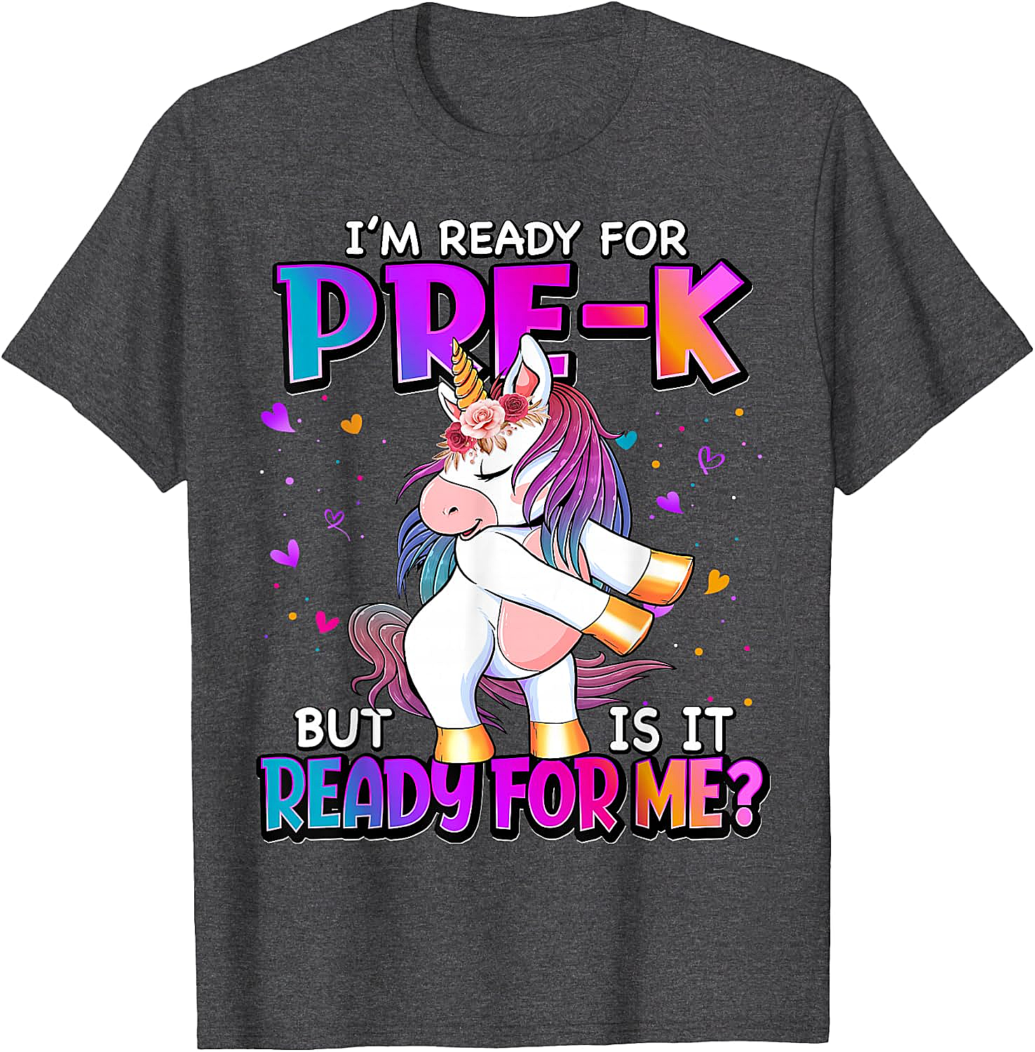 Ready For Pre-K Unicorn Shirt Back To School Tee