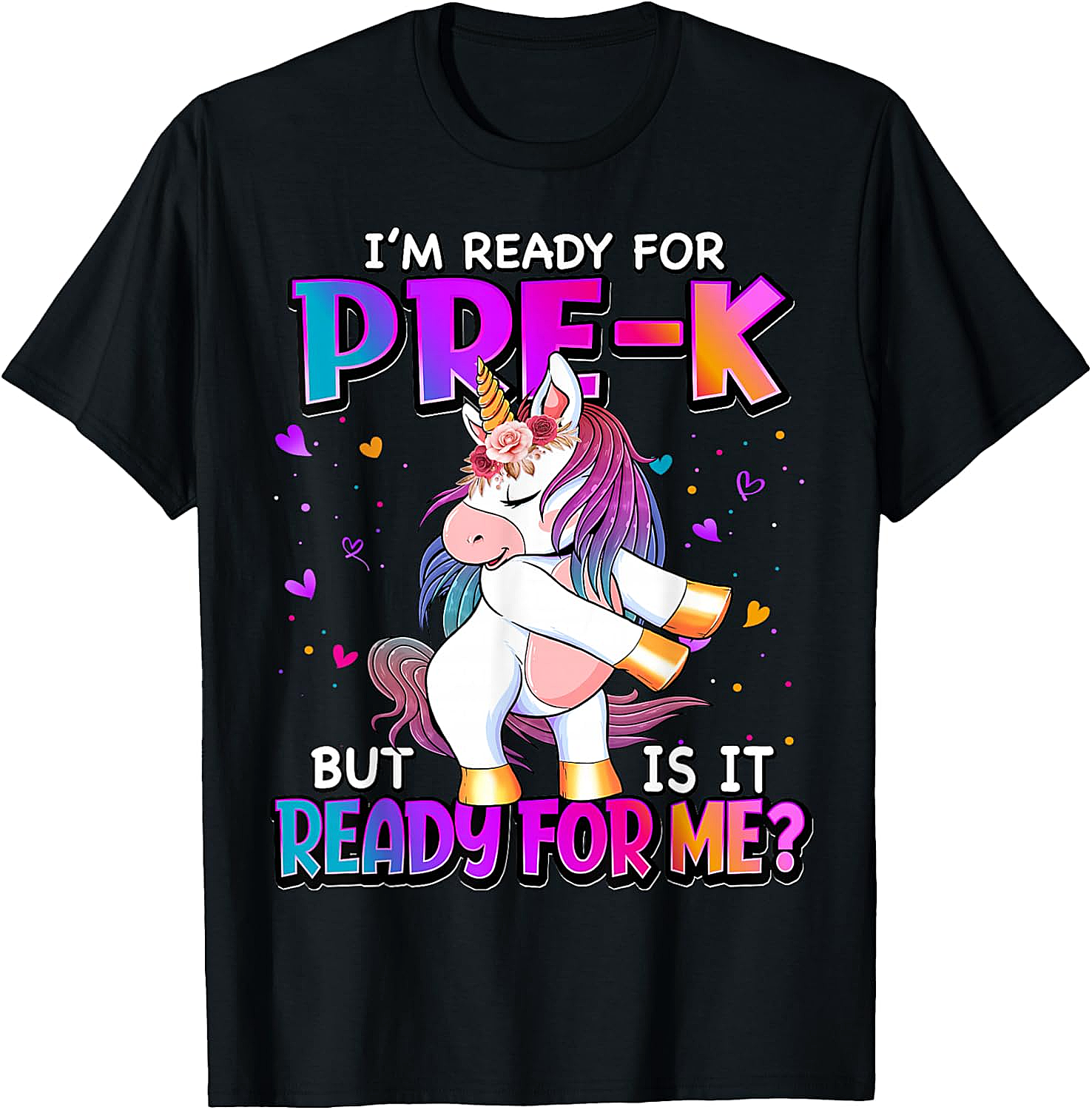 Ready For Pre-K Unicorn Shirt Back To School Tee