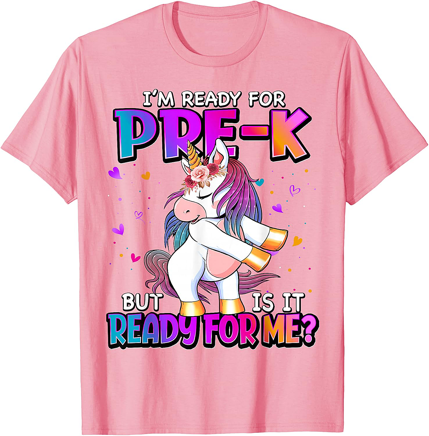 Ready For Pre-K Unicorn Shirt Back To School Tee