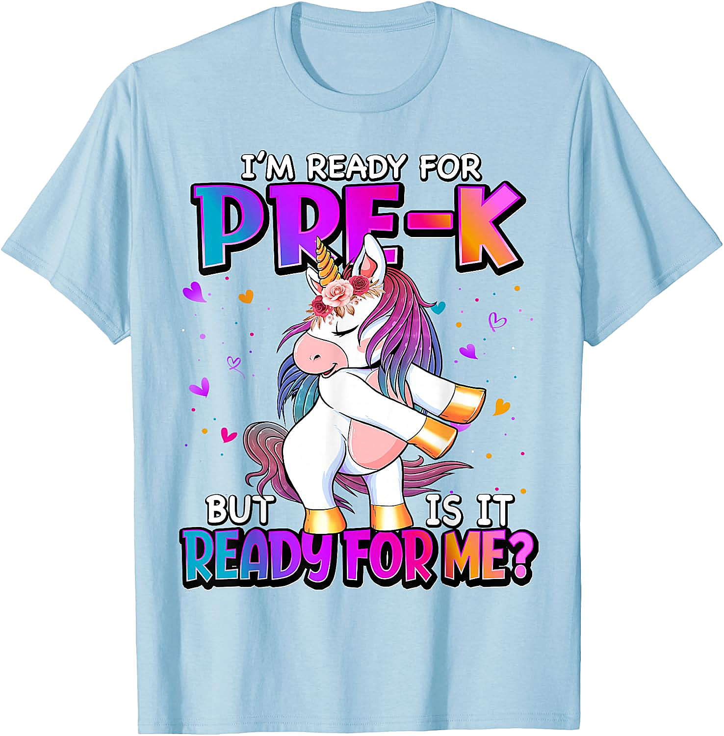 Ready For Pre-K Unicorn Shirt Back To School Tee