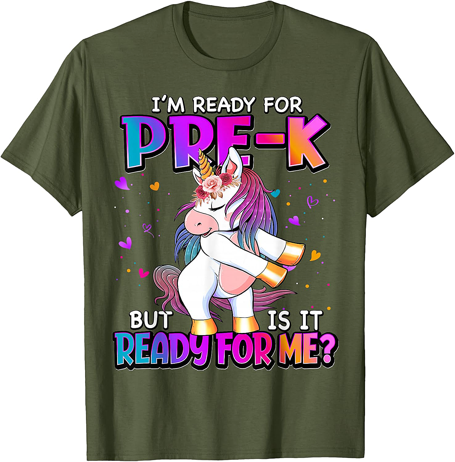 Ready For Pre-K Unicorn Shirt Back To School Tee