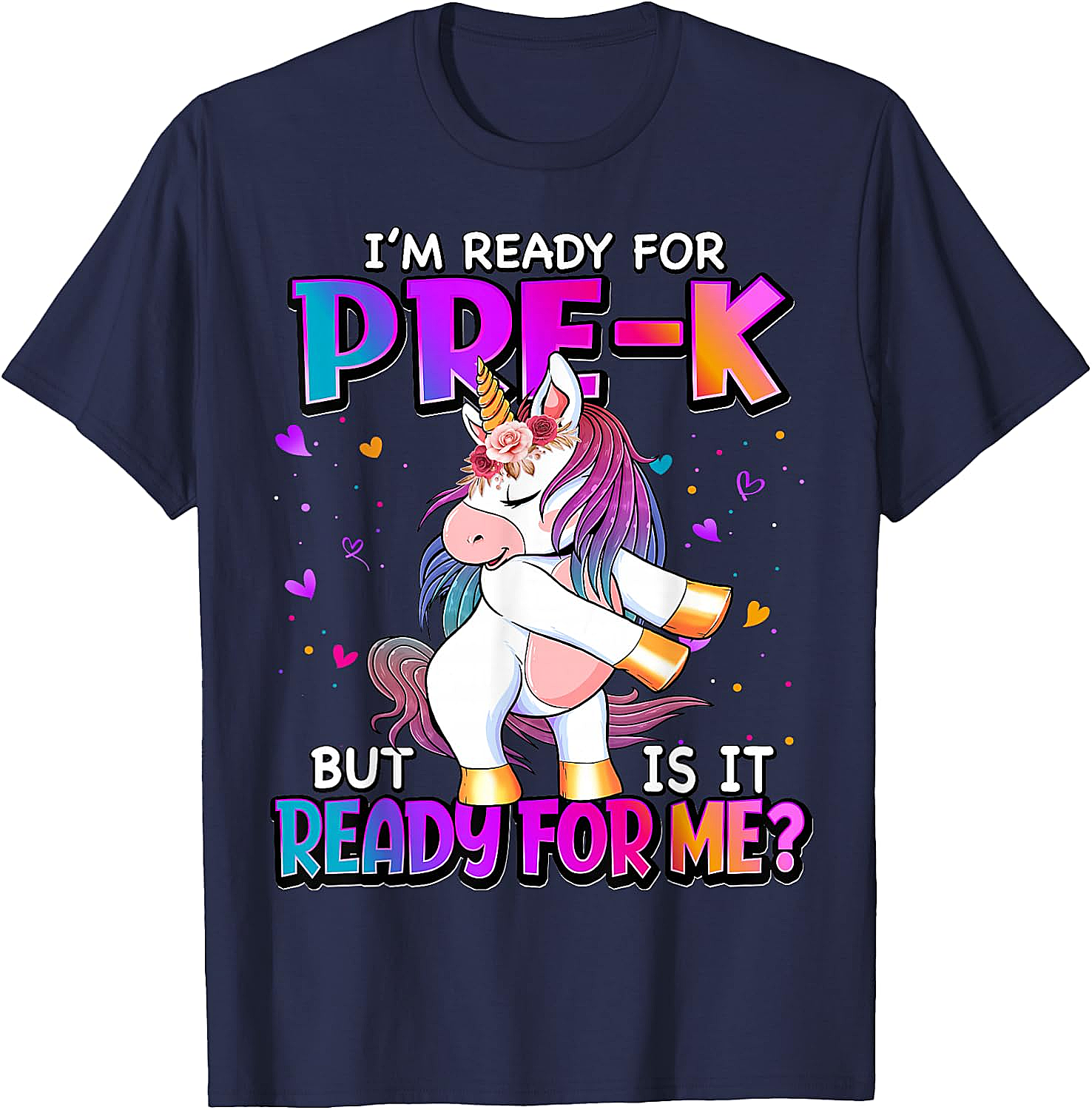 Ready For Pre-K Unicorn Shirt Back To School Tee