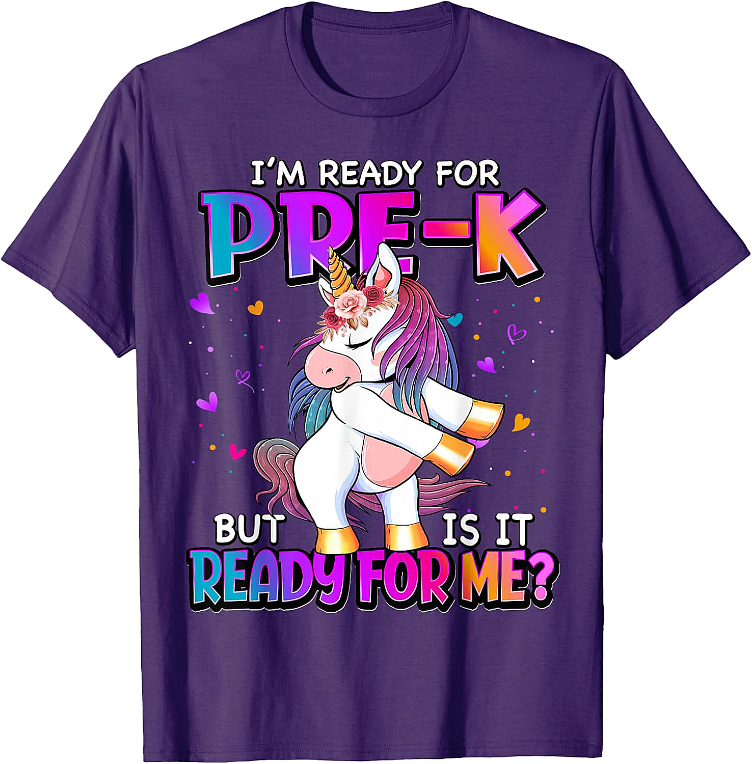 Ready For Pre-K Unicorn Shirt Back To School Tee