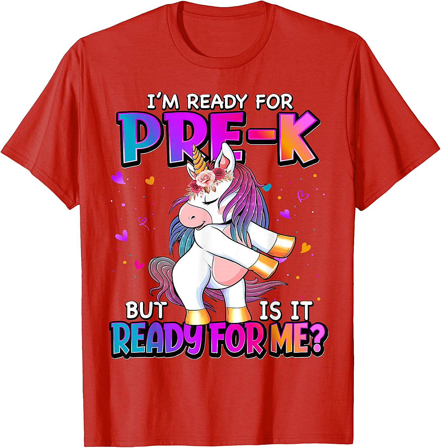 Ready For Pre-K Unicorn Shirt Back To School Tee