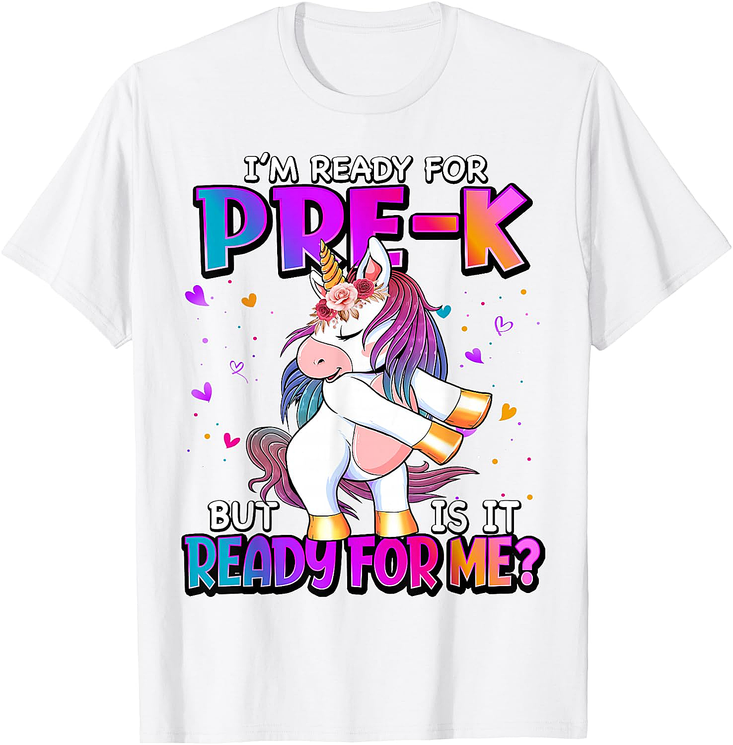 Ready For Pre-K Unicorn Shirt Back To School Tee