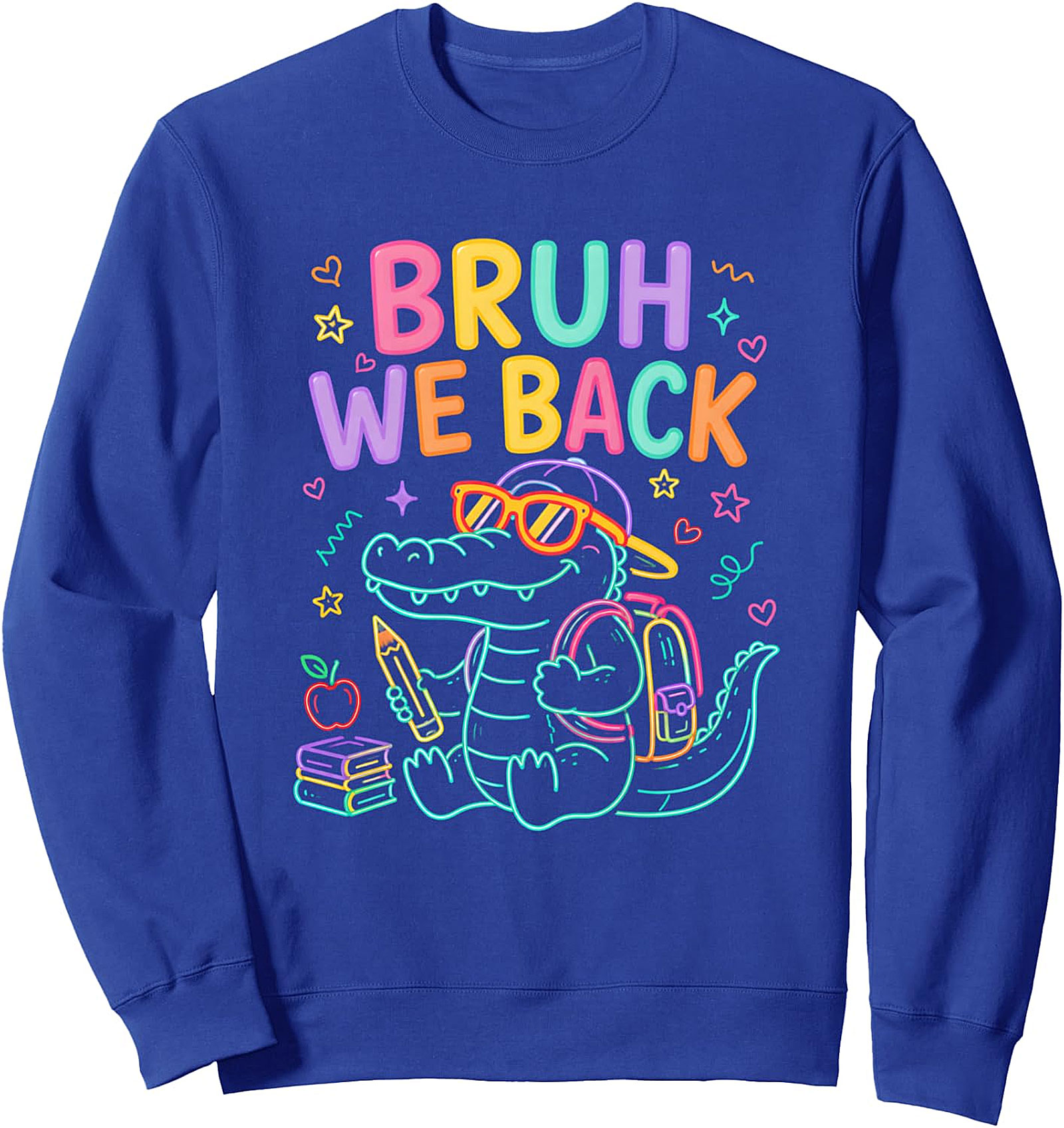  Bruh We Back Teacher Alligator Sweatshirt | First Day Fun