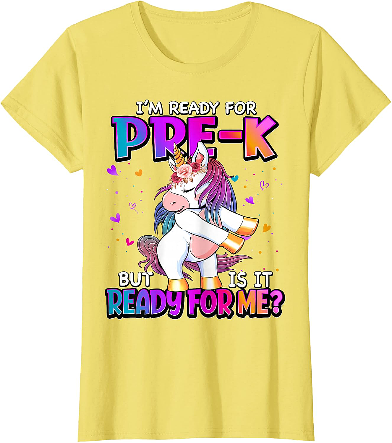 Ready For Pre-K Unicorn Shirt Back To School Tee