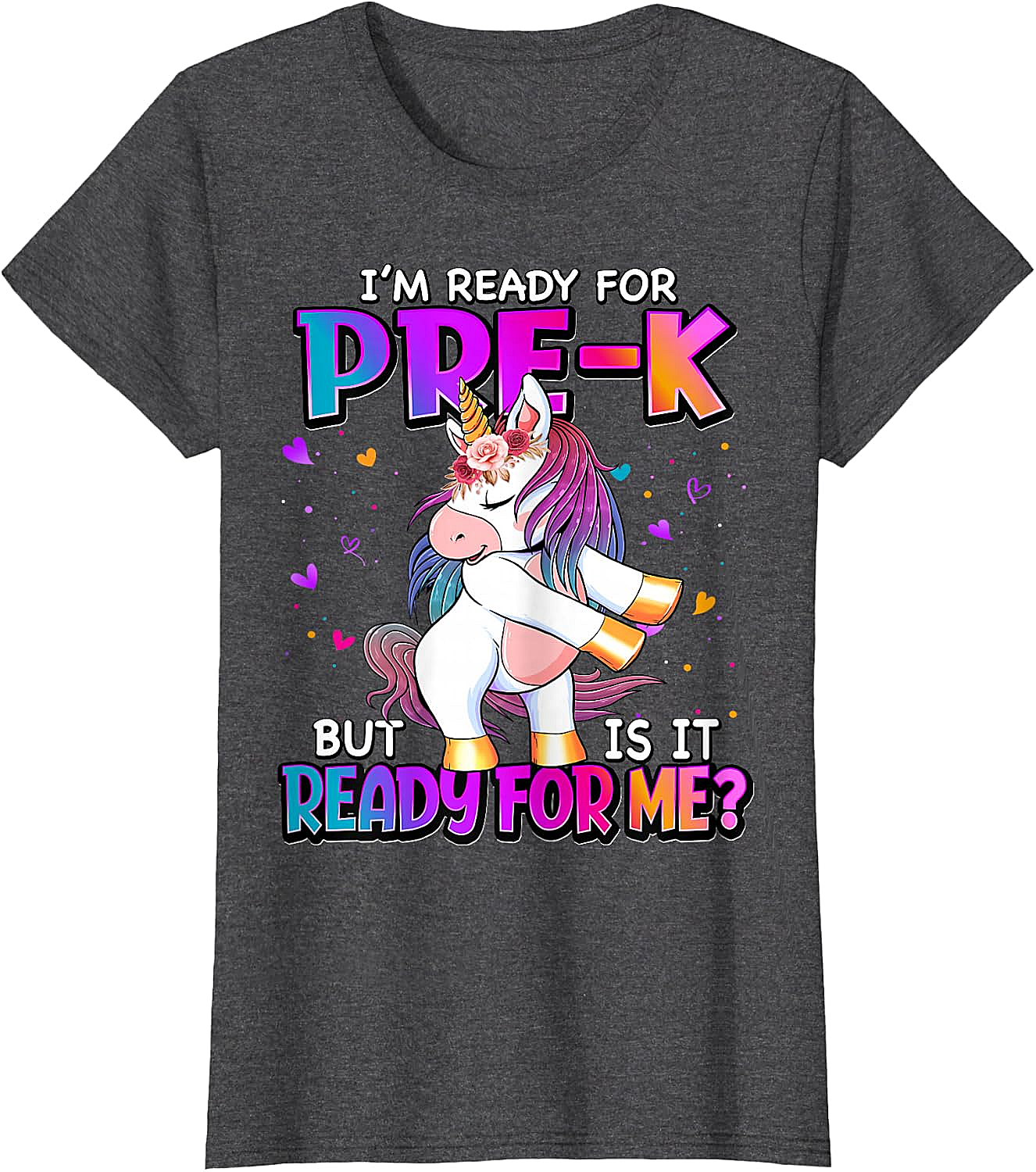Ready For Pre-K Unicorn Shirt Back To School Tee
