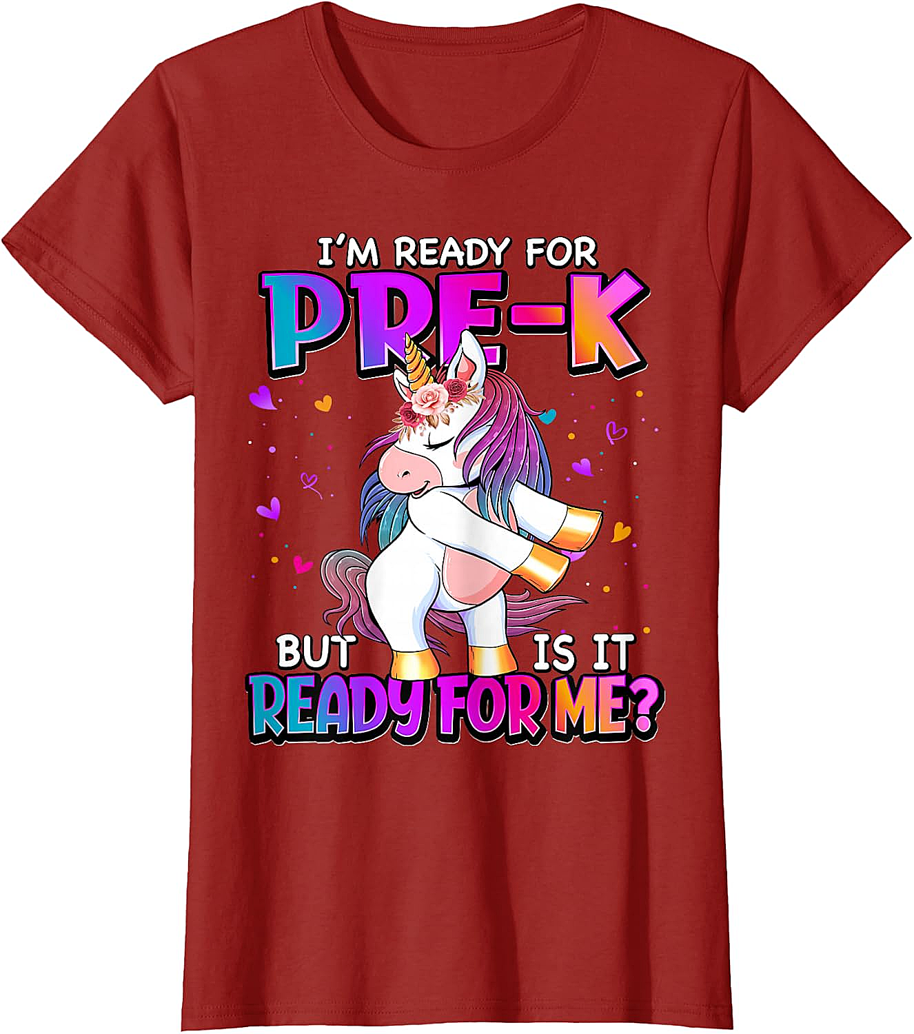 Ready For Pre-K Unicorn Shirt Back To School Tee