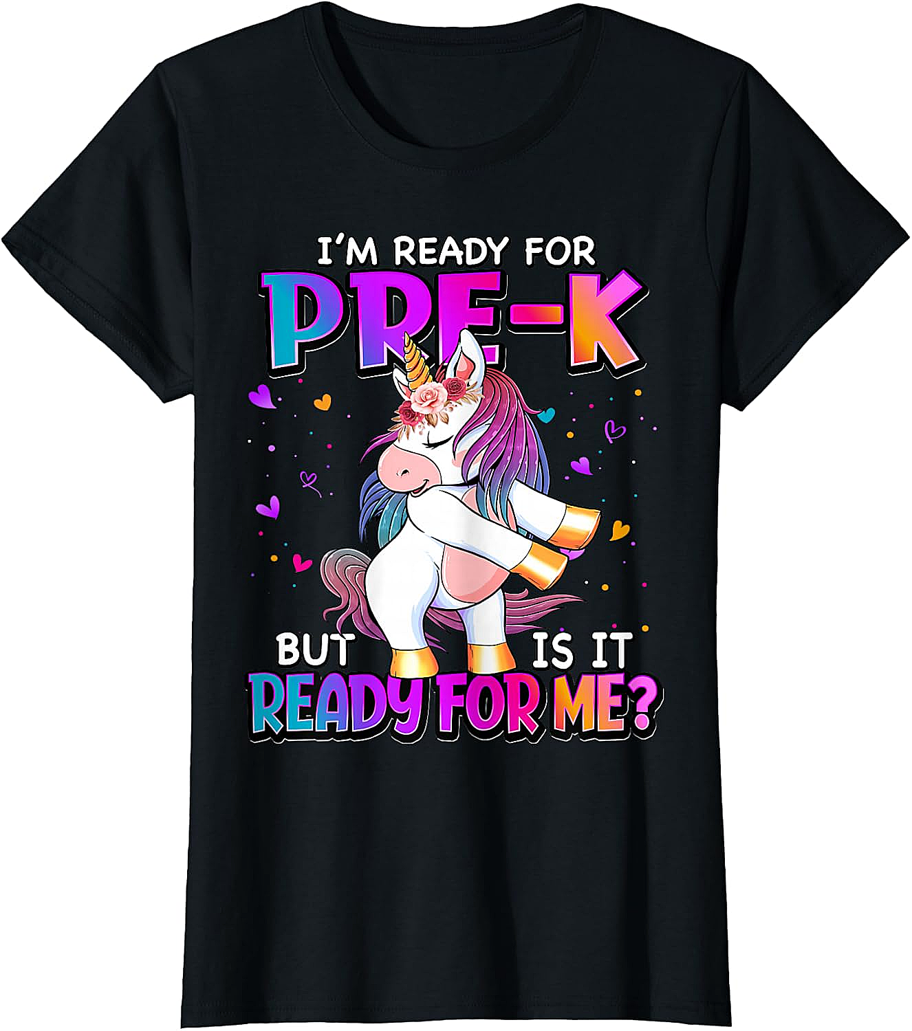 Ready For Pre-K Unicorn Shirt Back To School Tee