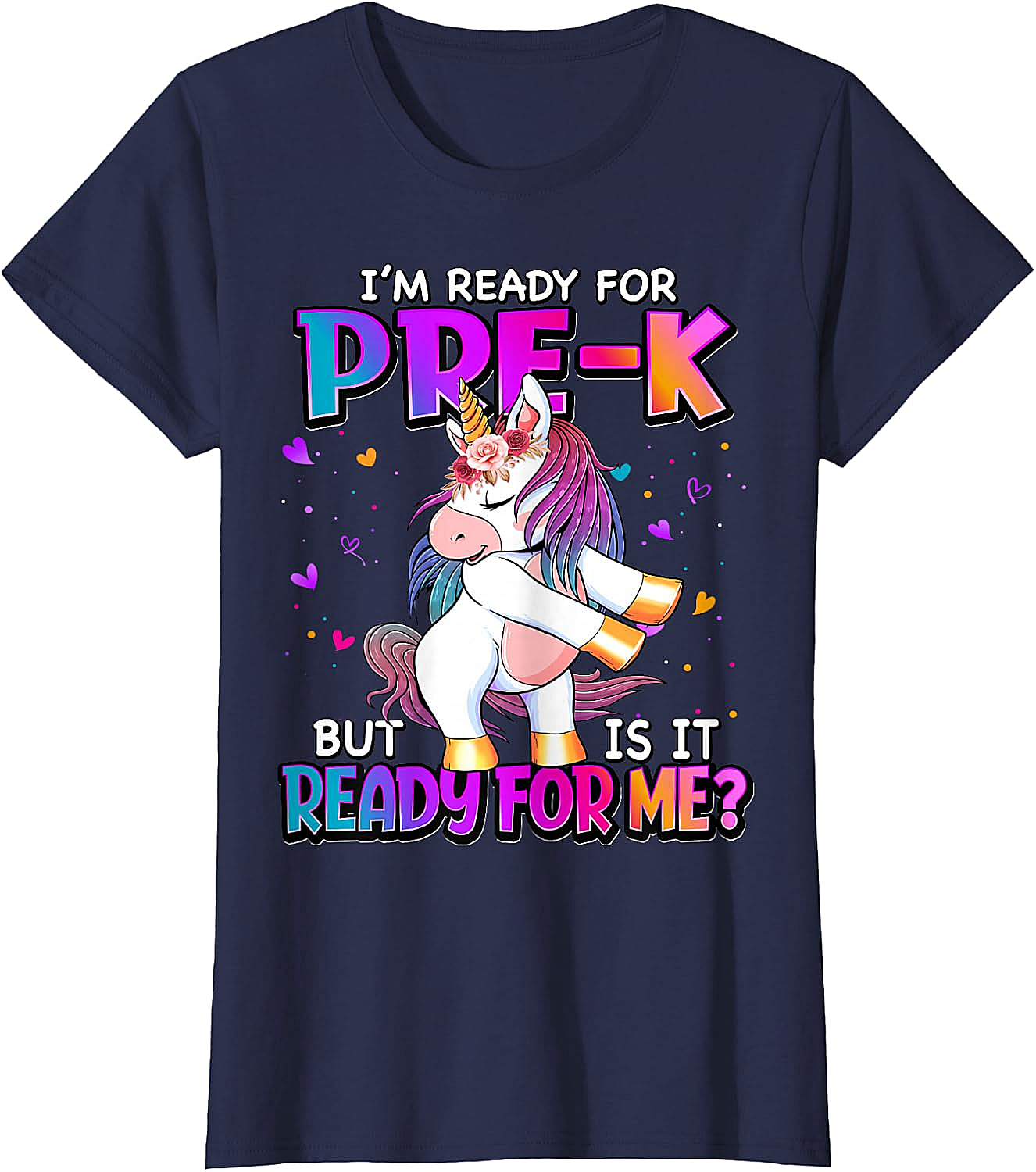 Ready For Pre-K Unicorn Shirt Back To School Tee