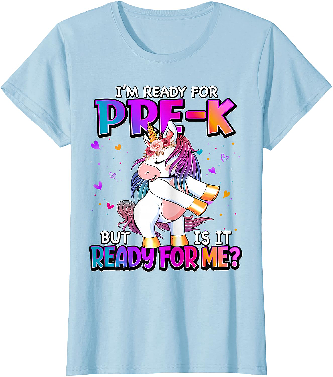 Ready For Pre-K Unicorn Shirt Back To School Tee