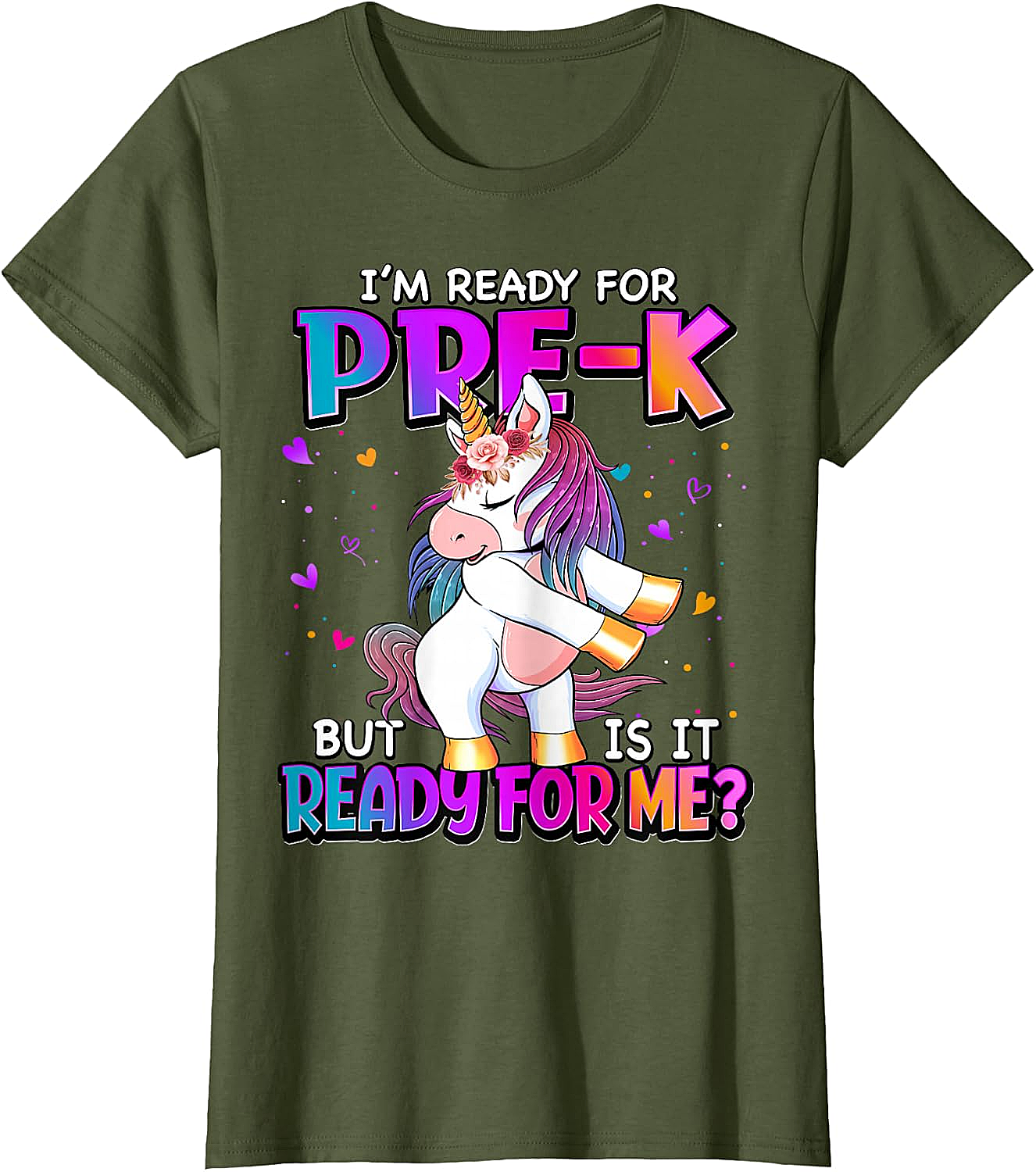 Ready For Pre-K Unicorn Shirt Back To School Tee