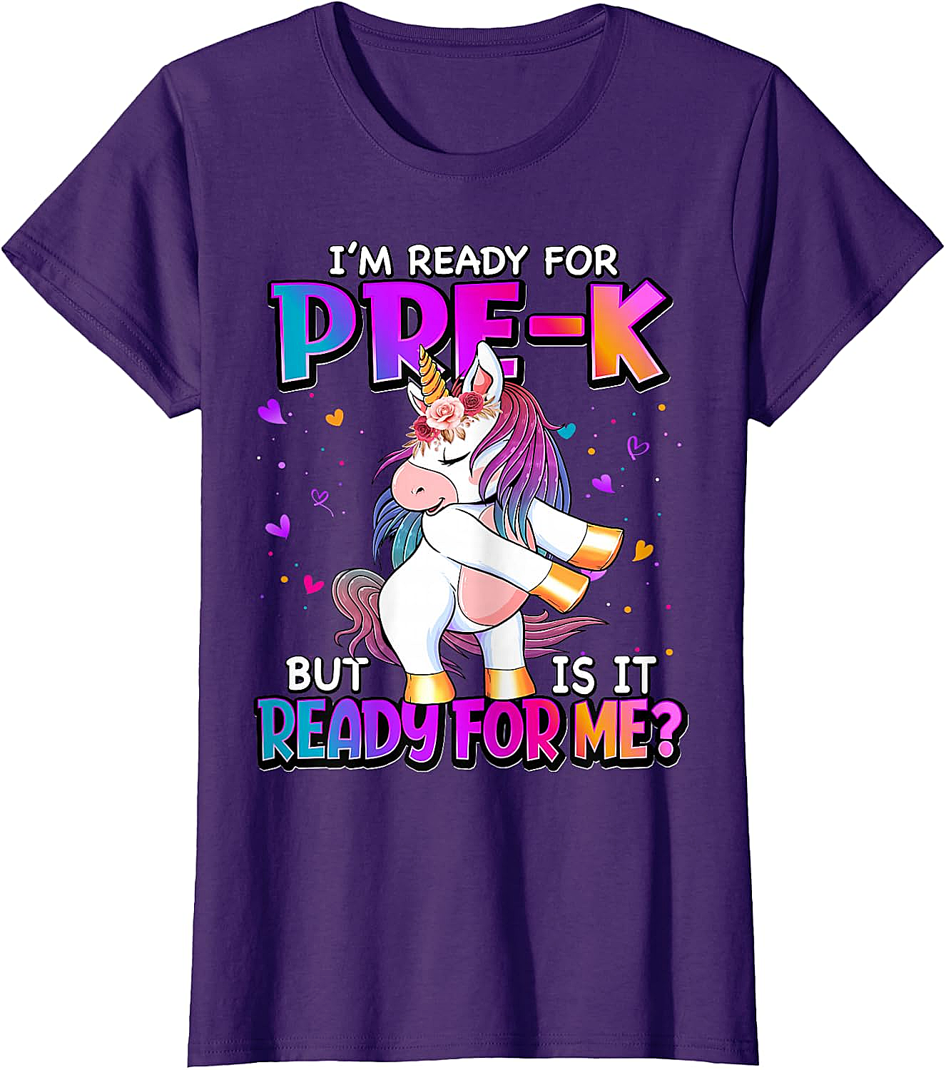 Ready For Pre-K Unicorn Shirt Back To School Tee