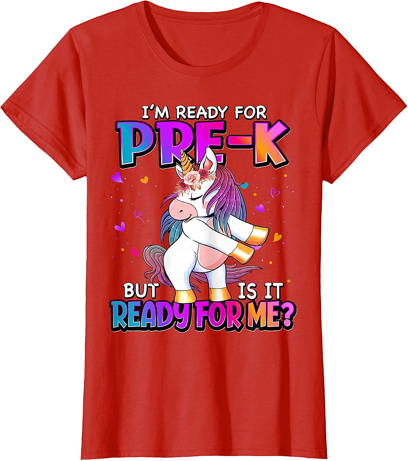 Ready For Pre-K Unicorn Shirt Back To School Tee