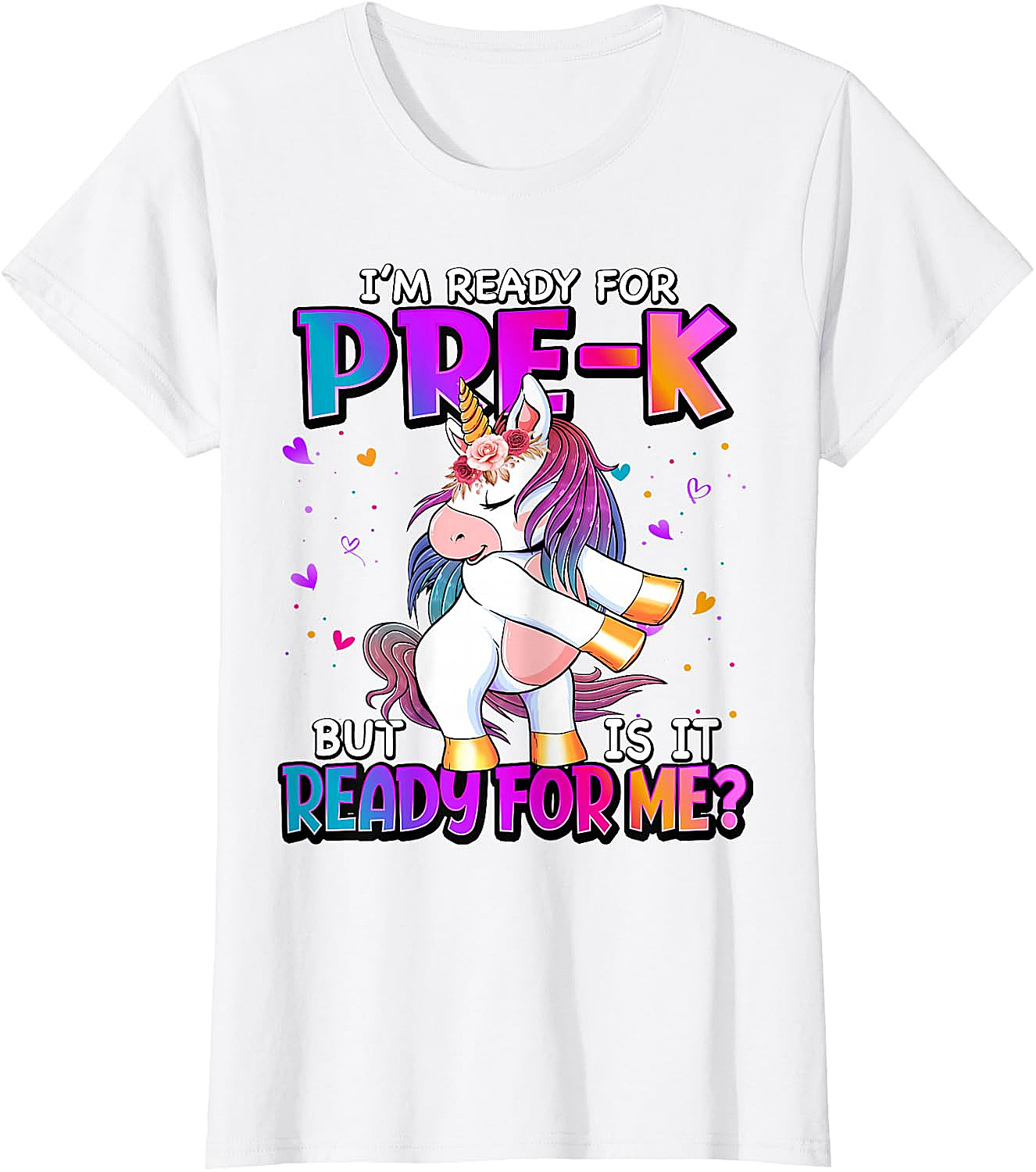 Ready For Pre-K Unicorn Shirt Back To School Tee