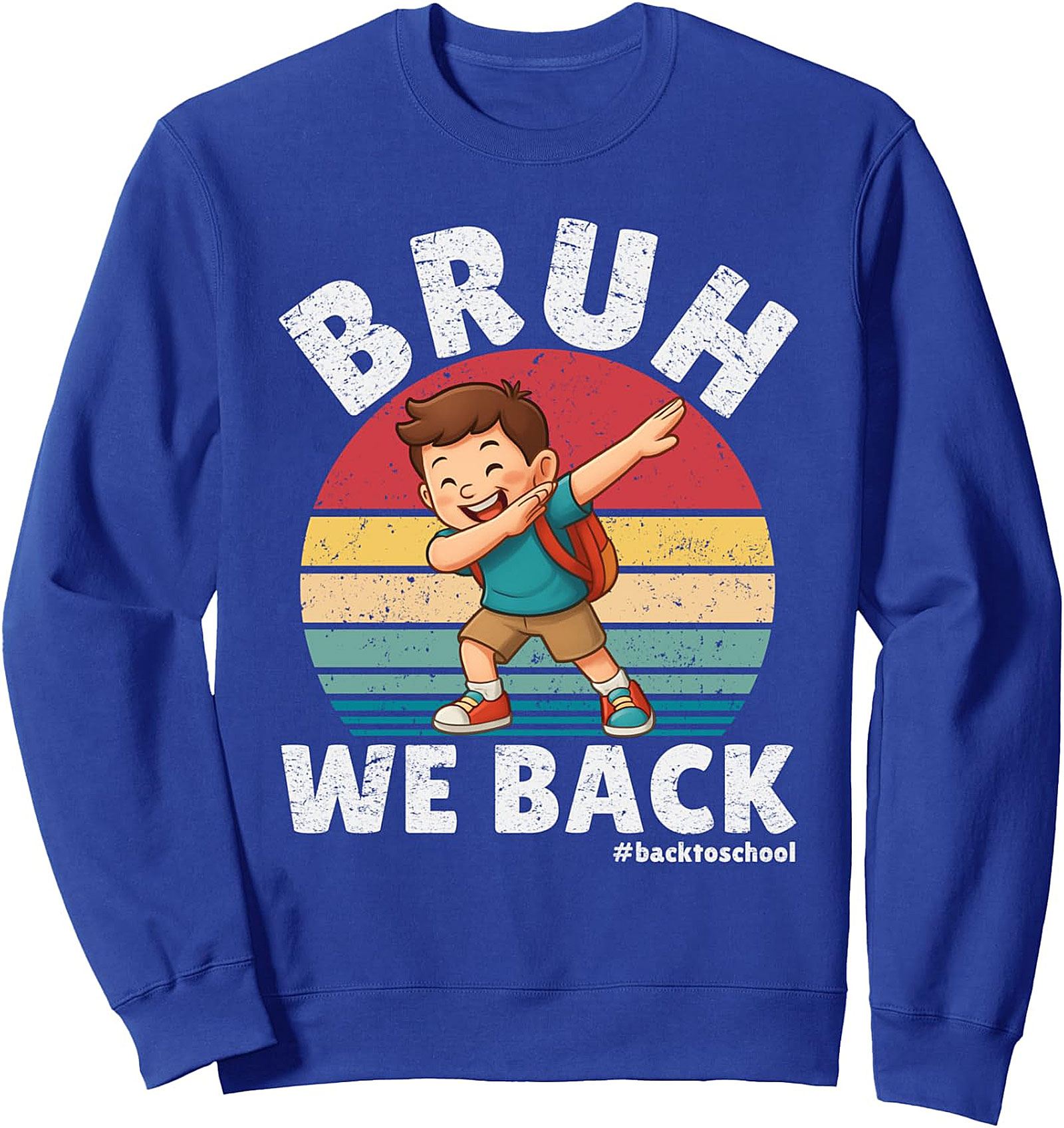  Bruh We Back Funny Back to School Sweatshirt | Cozy Crewneck