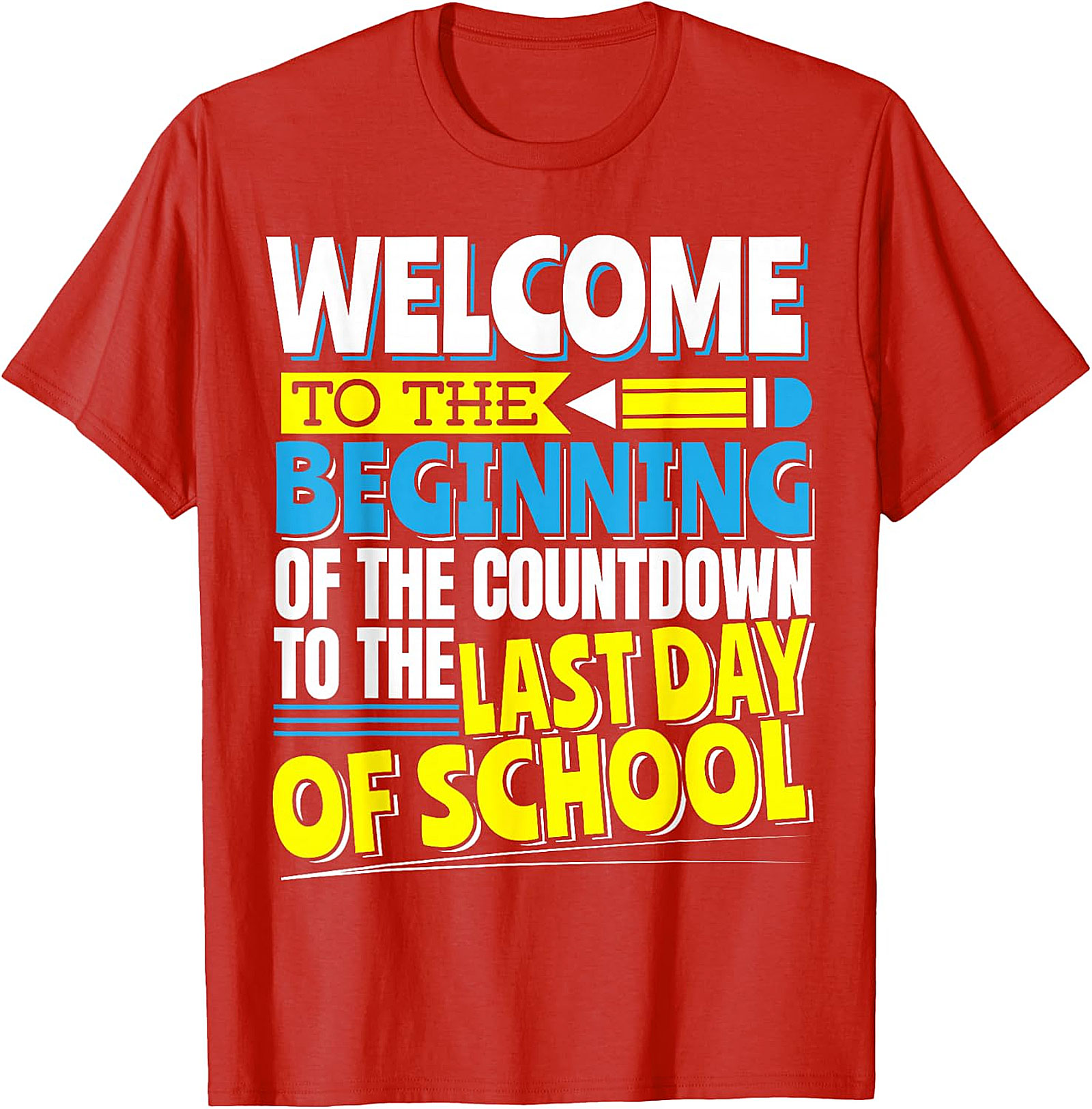 Last Day of School Countdown T-Shirt | Funny Teacher Tee