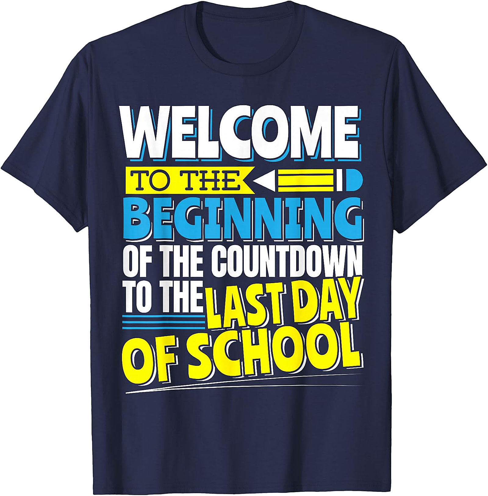 Last Day of School Countdown T-Shirt | Funny Teacher Tee