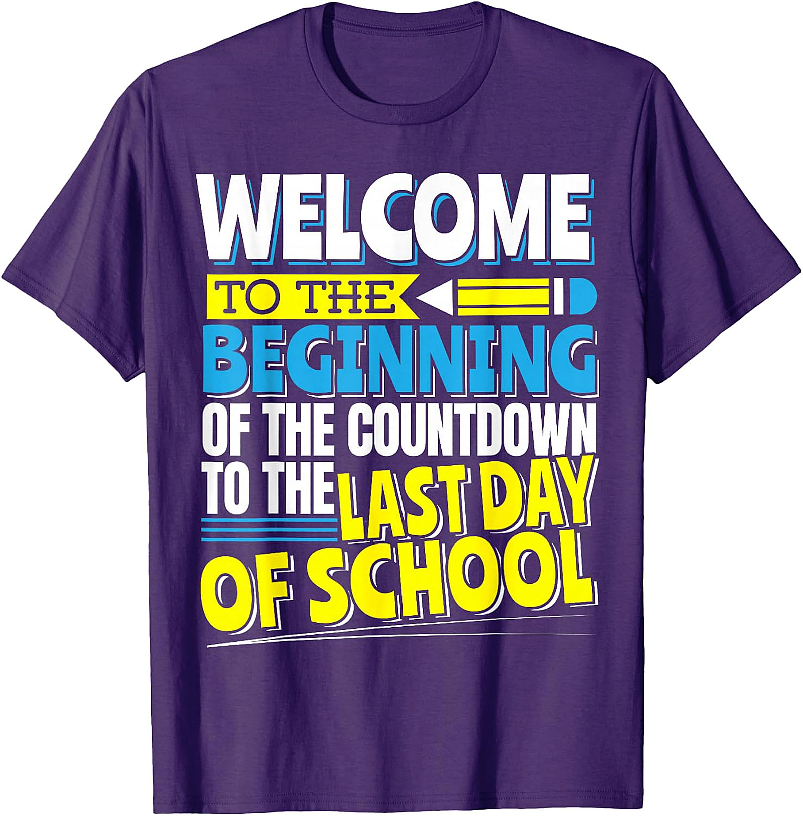 Last Day of School Countdown T-Shirt | Funny Teacher Tee
